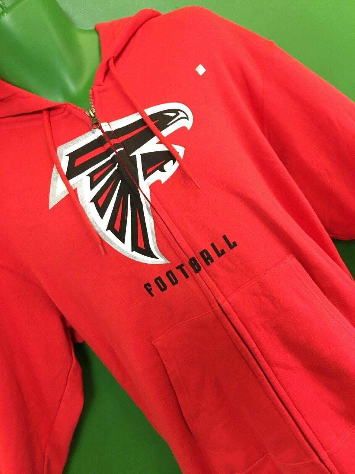 NFL Atlanta Falcons Majestic Full-Zip Red Hoodie Men's Large NWOT