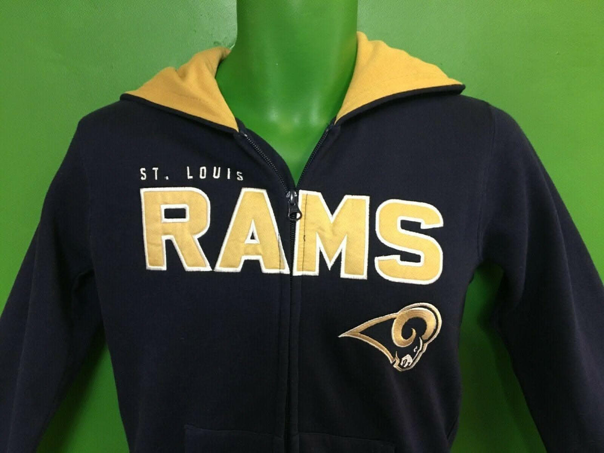 NFL (St Louis) Los Angeles Rams Full-Zip Hoodie Youth Medium 10-12 NWT