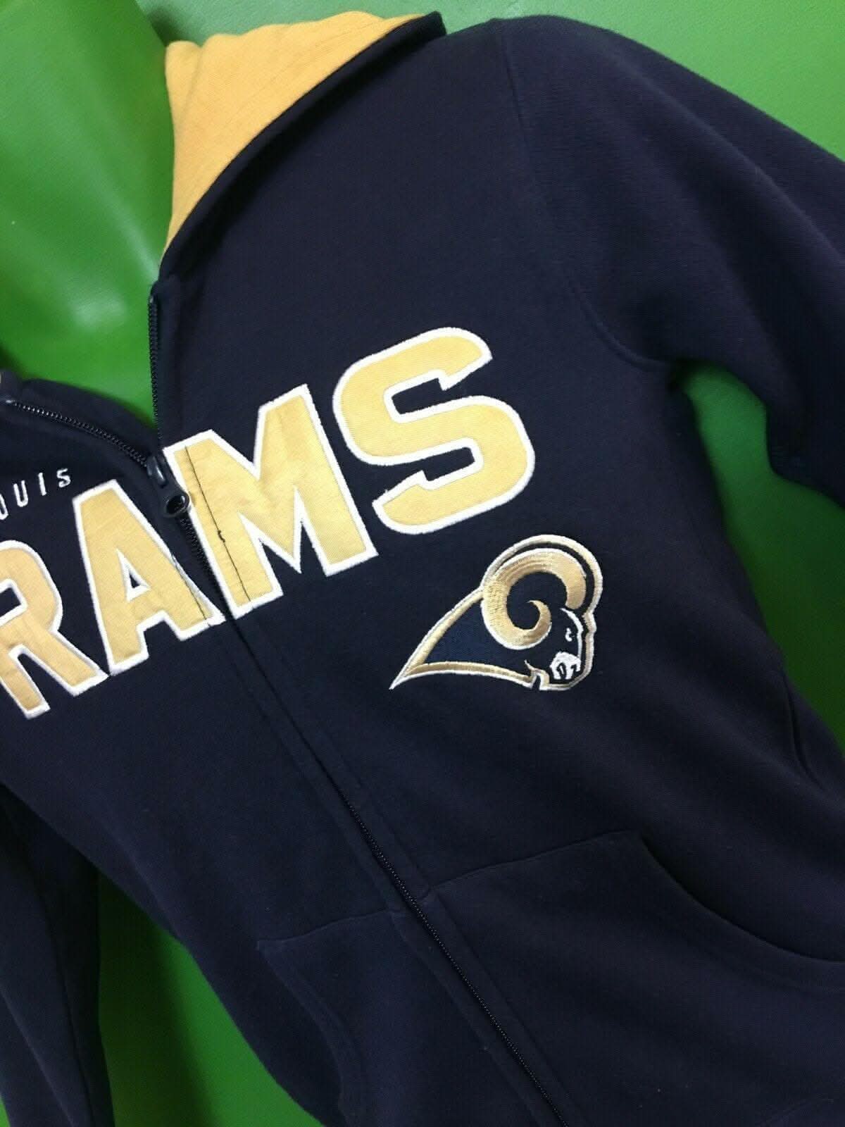 NFL (St Louis) Los Angeles Rams Full-Zip Hoodie Youth Medium 10-12 NWT