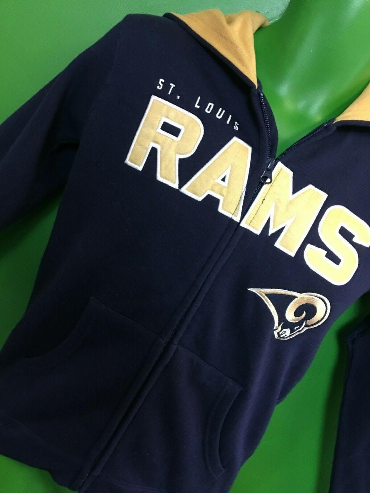 NFL (St Louis) Los Angeles Rams Full-Zip Hoodie Youth Medium 10-12 NWT