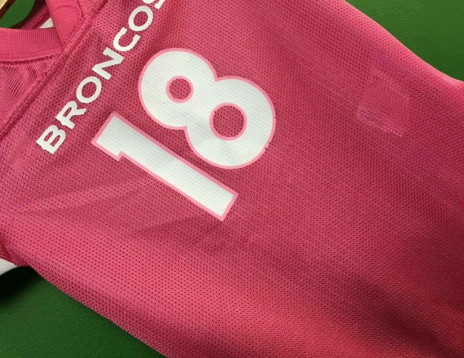 NFL Denver Broncos Peyton Manning #18 Pink Bodysuit/Vest 12 Months