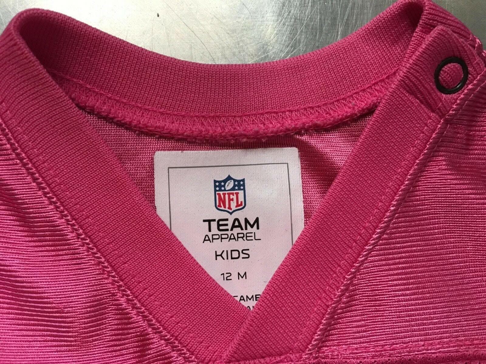 NFL Denver Broncos Peyton Manning #18 Pink Bodysuit/Vest 12 Months