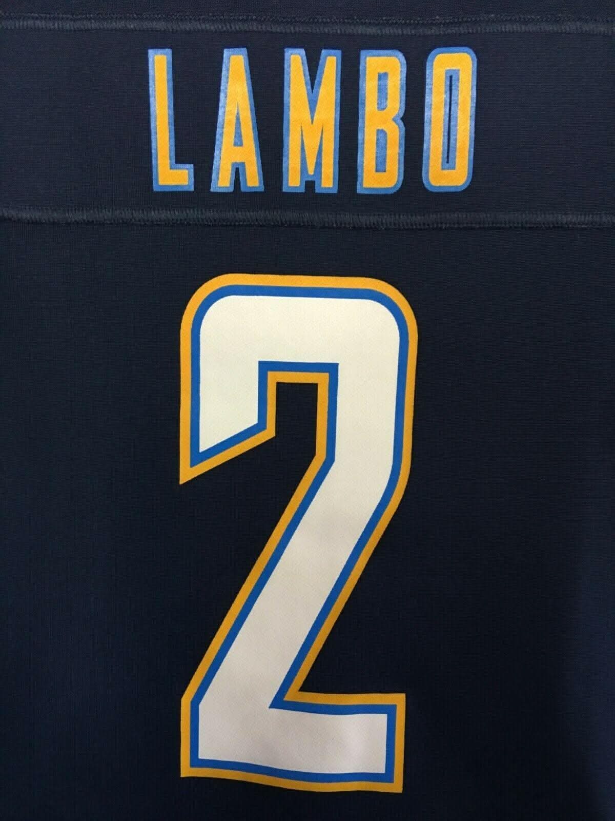 NFL Los Angeles Chargers Josh Lambo #2 Game Jersey Women's Large