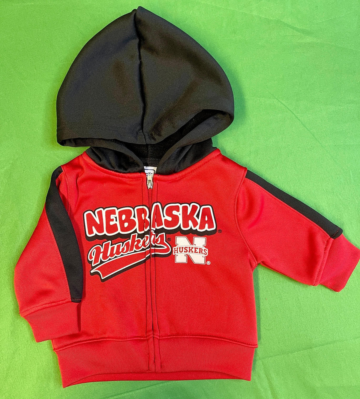 NCAA Nebraska Cornhuskers Full Zip Hoodie Baby Infant 3-6 months