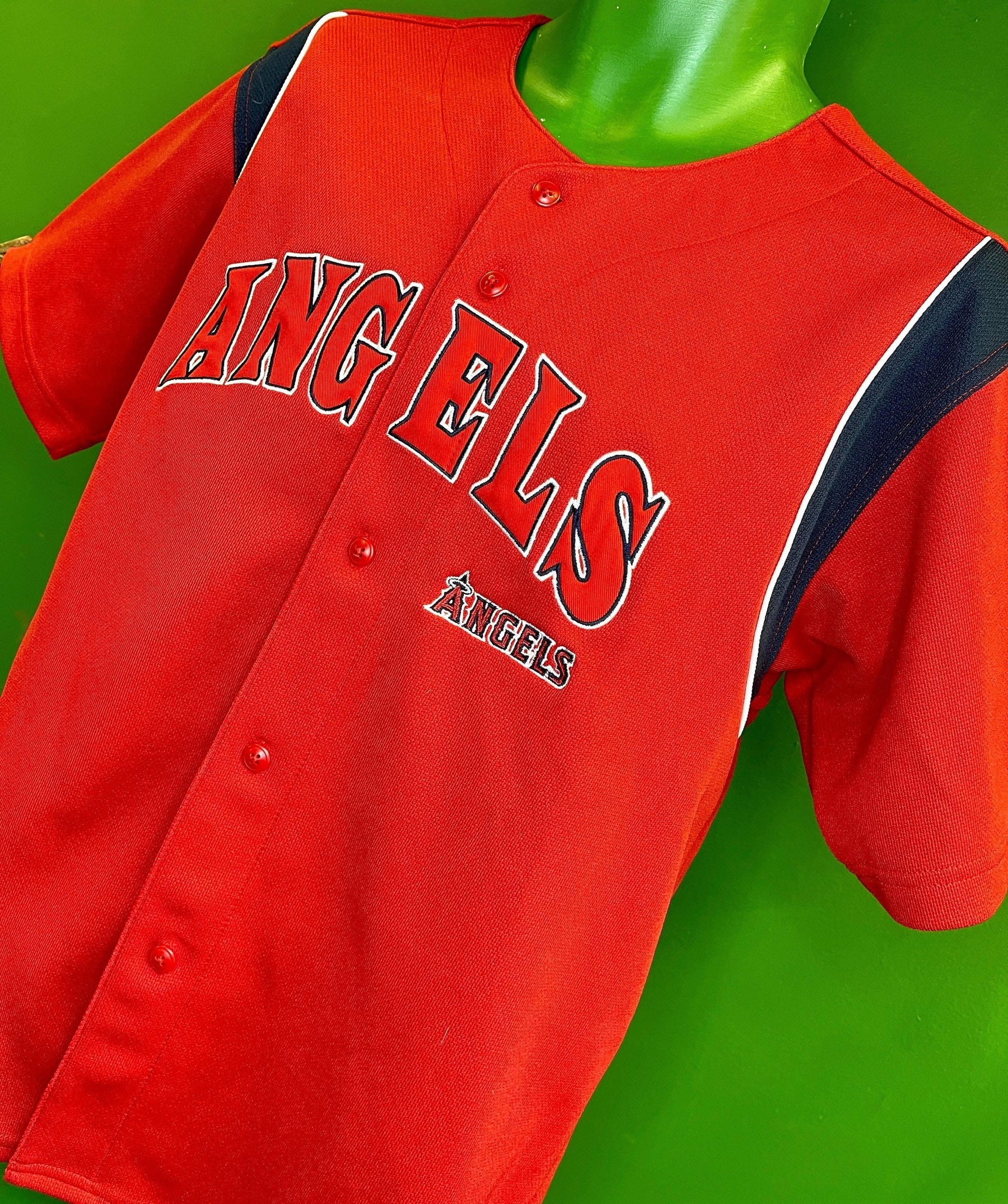 MLB Los Angeles Angels True Fan Red Jersey Youth Large 14-16