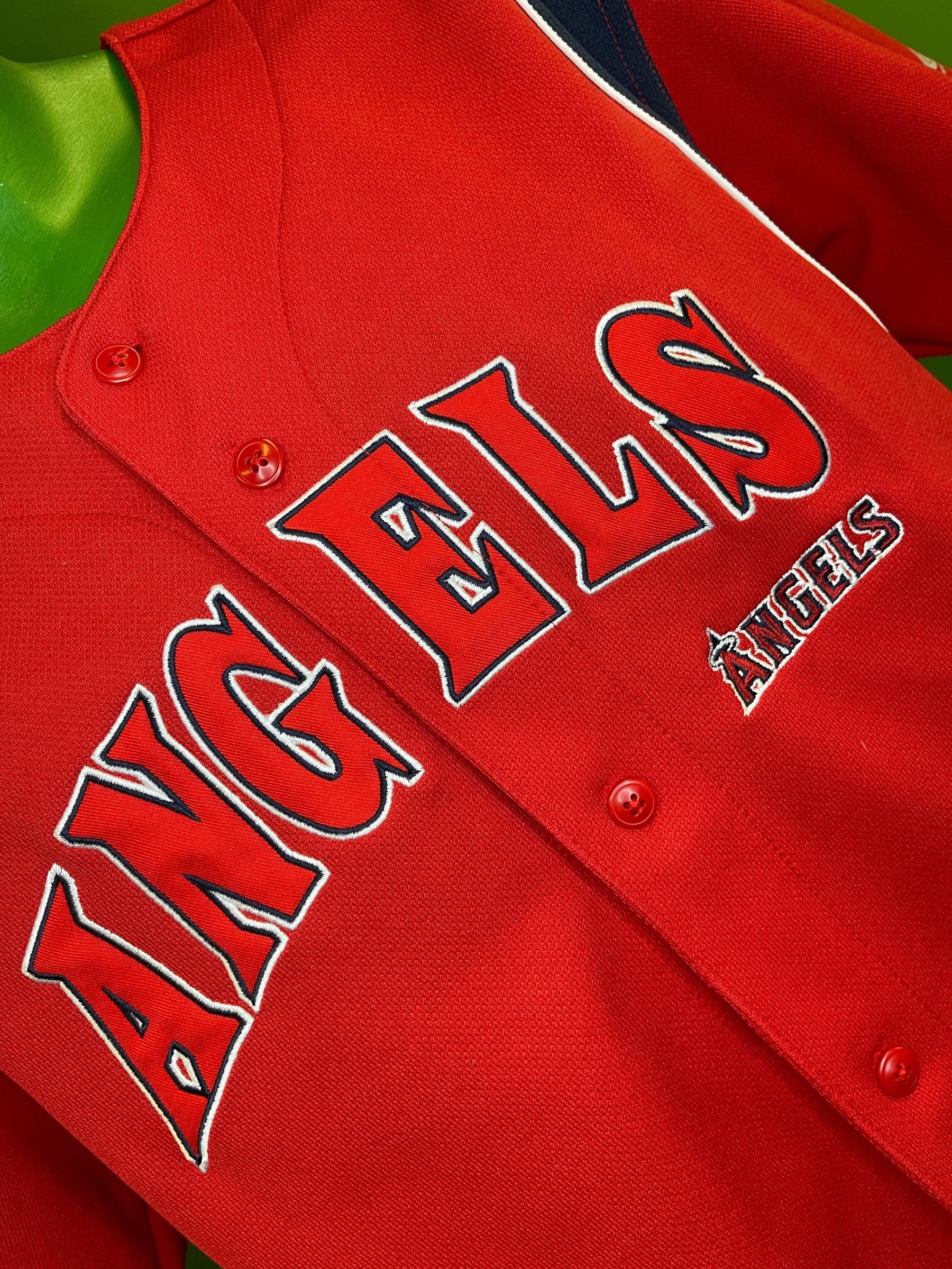 MLB Los Angeles Angels True Fan Red Jersey Youth Large 14-16