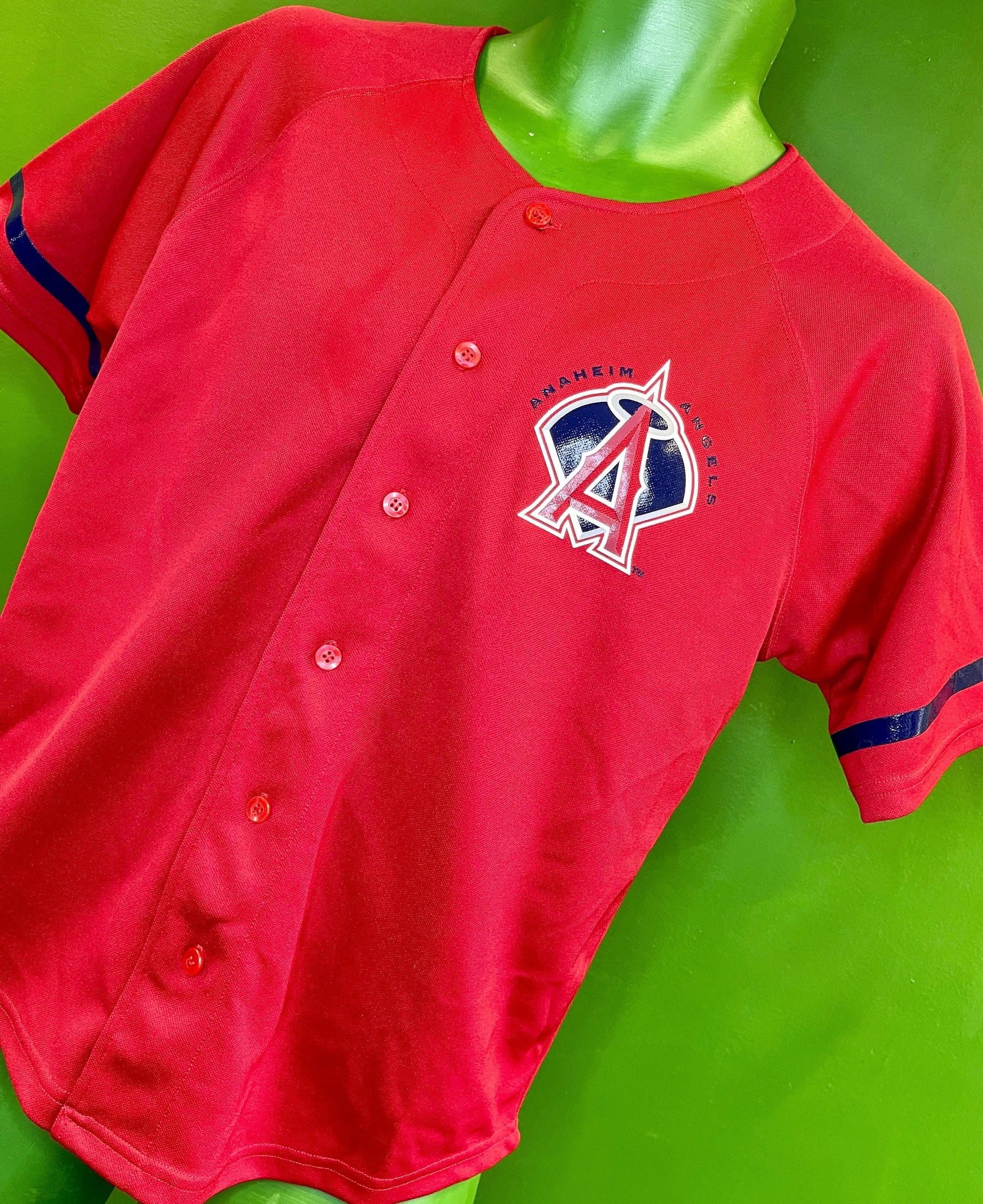 MLB Anaheim Los Angeles Angels Glaus #25 Vintage Baseball Jersey Youth M 10-12