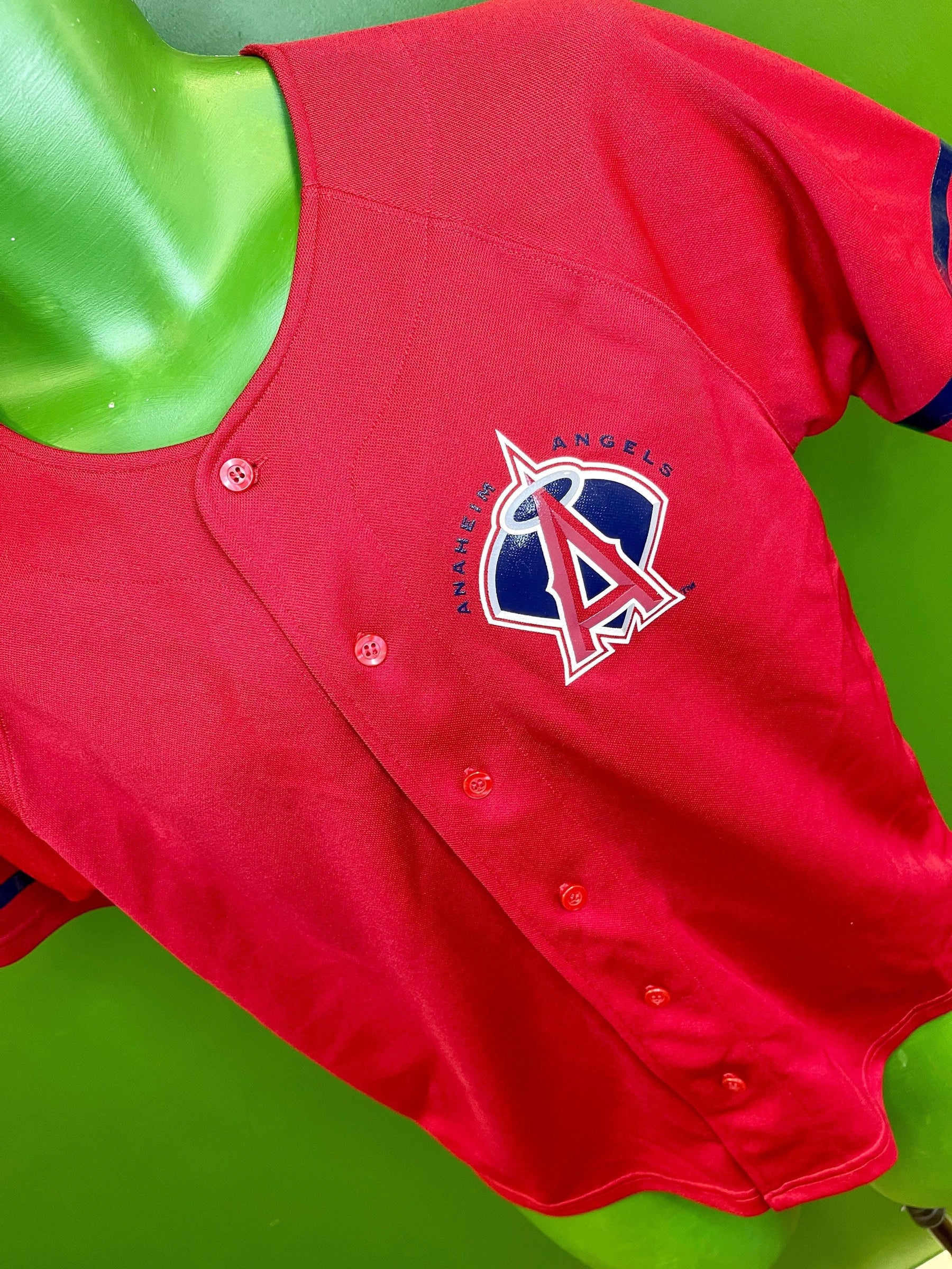MLB Anaheim Los Angeles Angels Glaus #25 Vintage Baseball Jersey Youth M 10-12