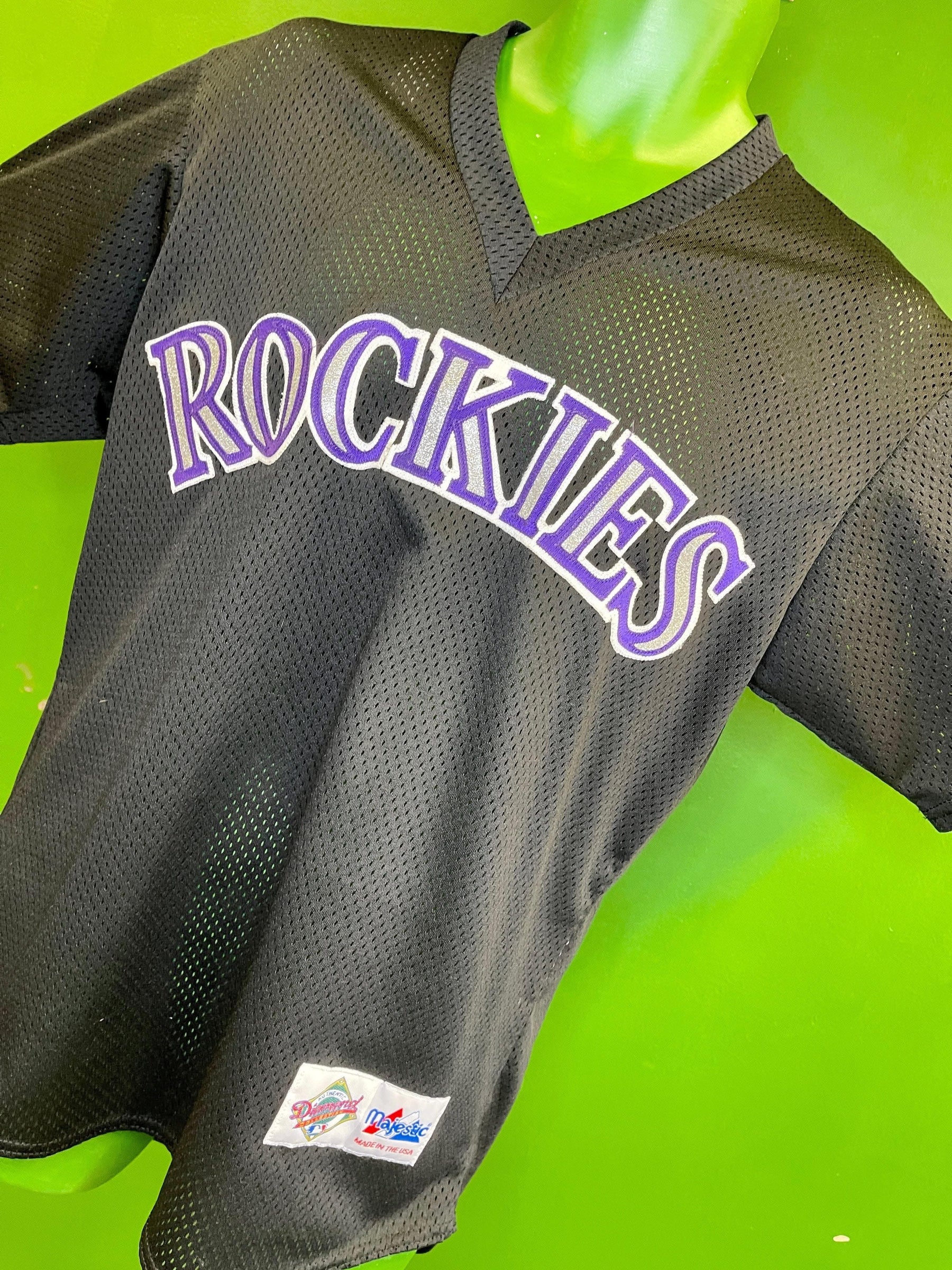 MLB Colorado Rockies Majestic Jersey-Style Mesh Top Men's Medium Nice!