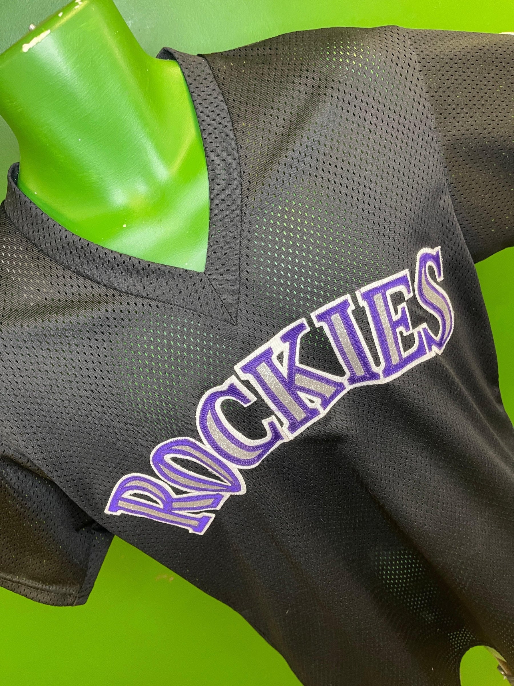 MLB Colorado Rockies Majestic Jersey-Style Mesh Top Men's Medium Nice!