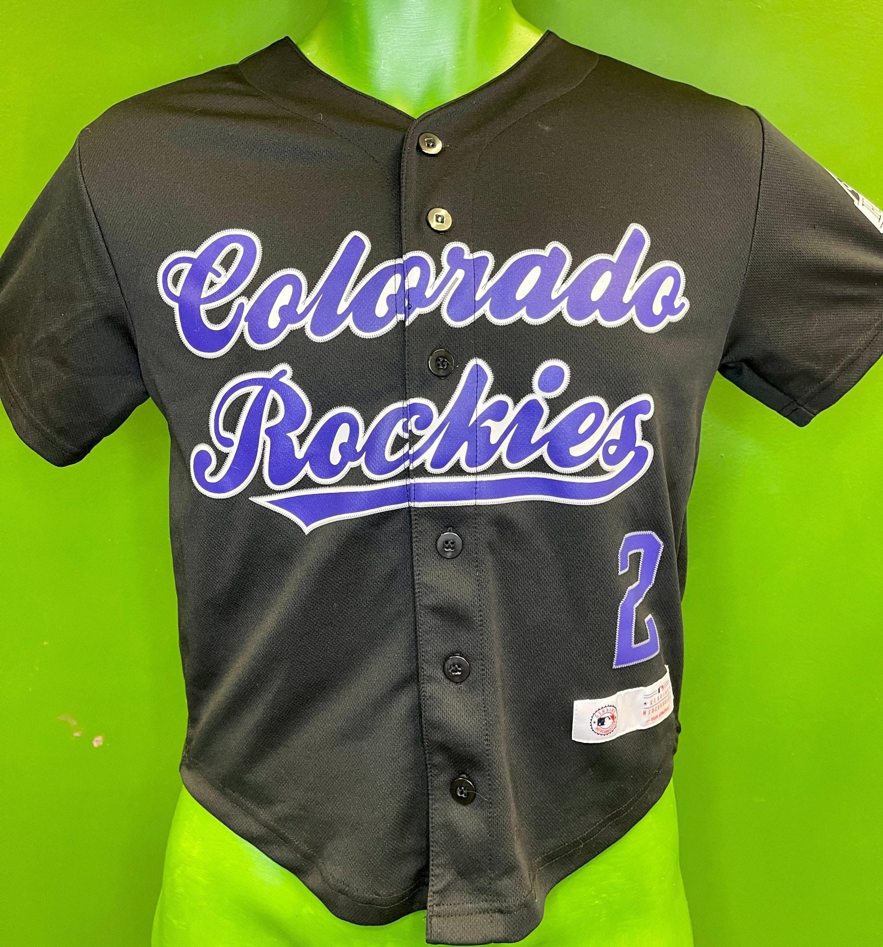 MLB Colorado Rockies Troy Tulowitzki #2 Baseball Jersey Youth Medium 8