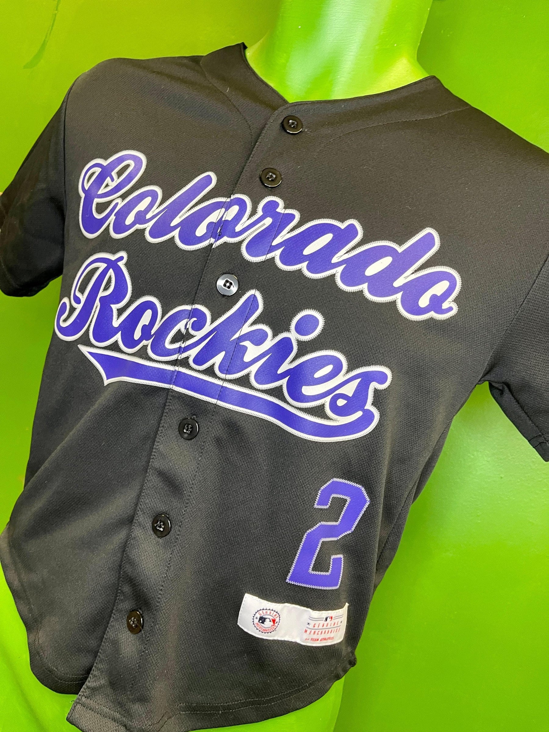 MLB Colorado Rockies Troy Tulowitzki #2 Baseball Jersey Youth Medium 8