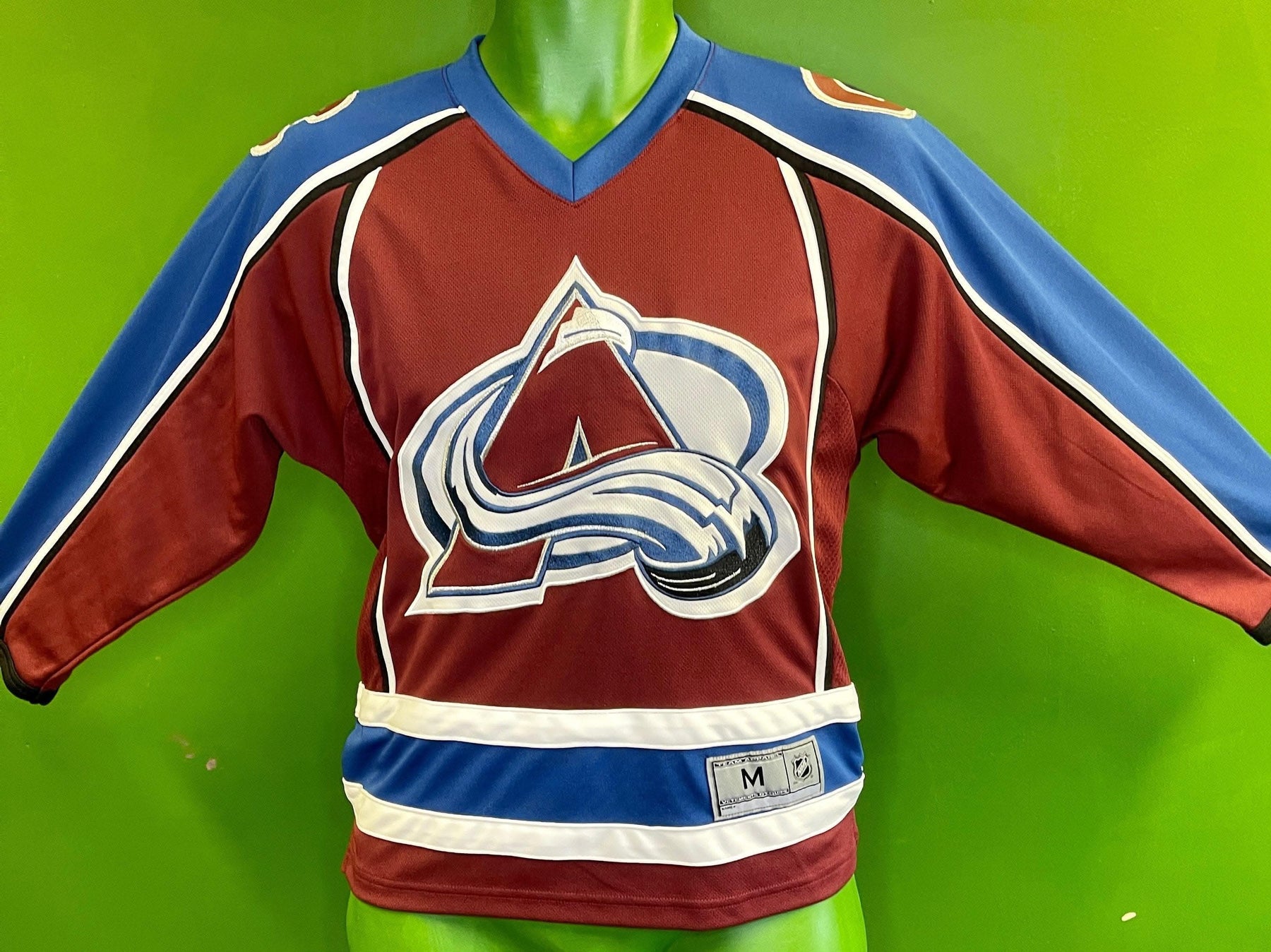 NHL Colorado Avalanche Ice Hockey Jersey Stitched Youth Medium 10-12