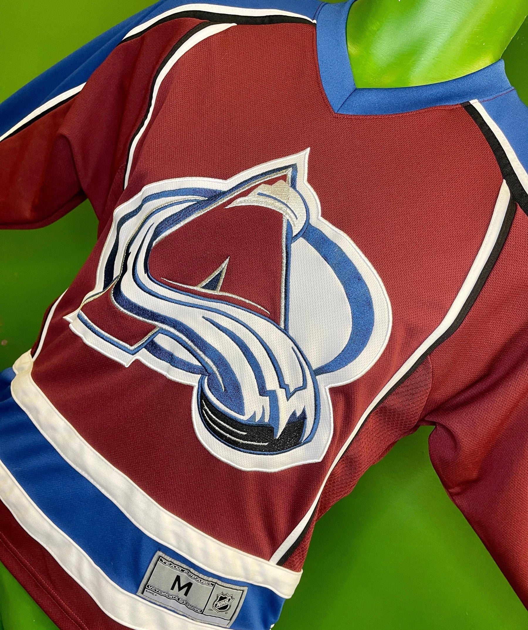 NHL Colorado Avalanche Ice Hockey Jersey Stitched Youth Medium 10-12