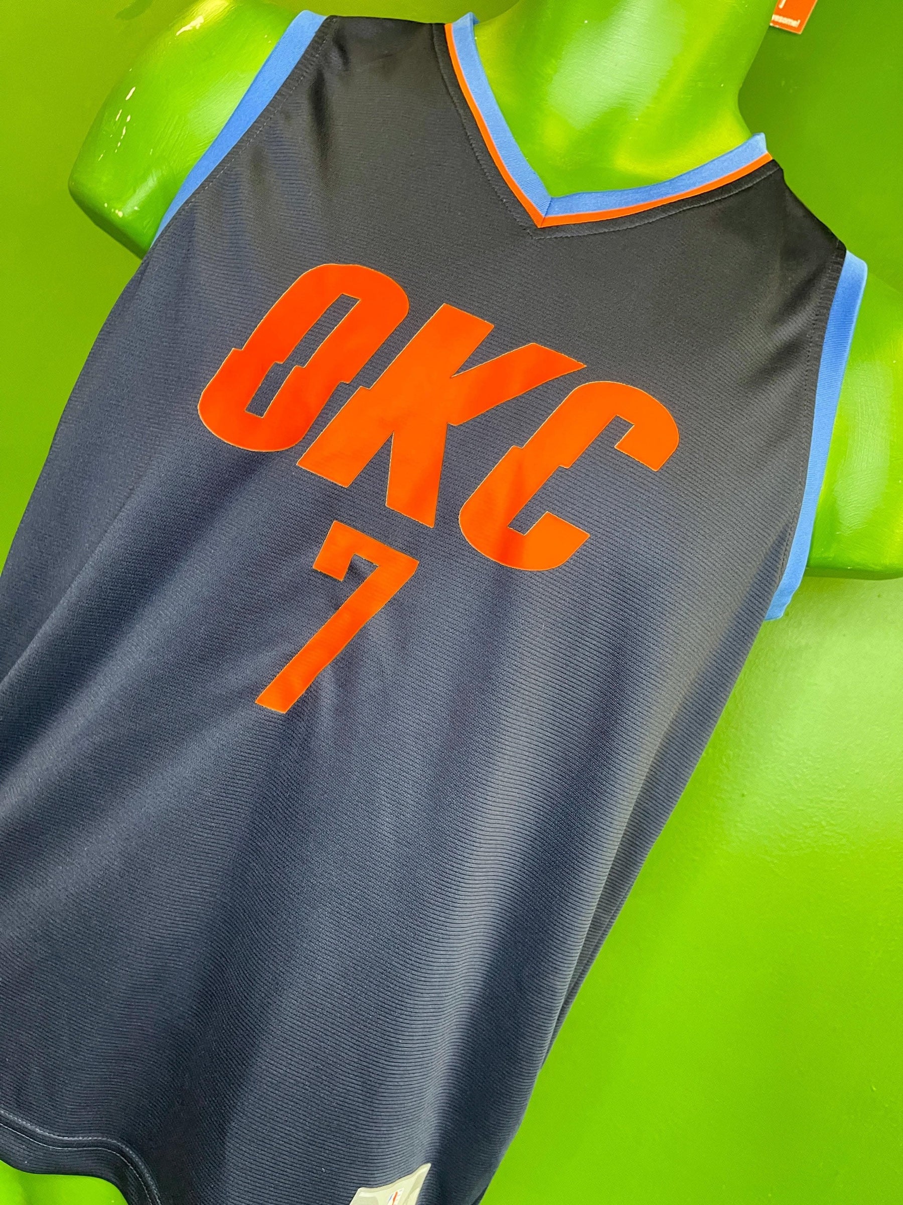 NBA Oklahoma City Thunder #7 Fanatics Basketball Jersey Youth Large 16