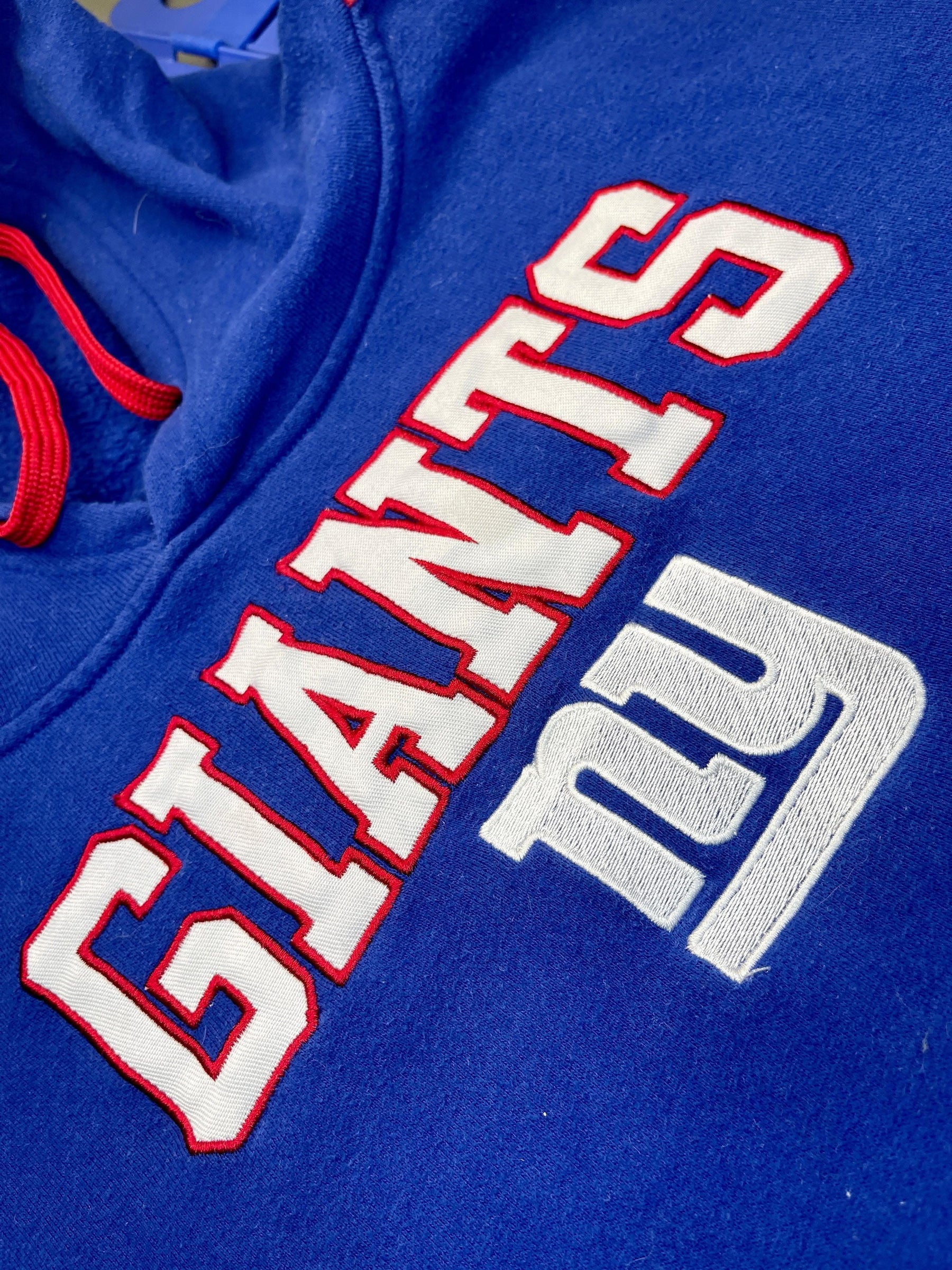NFL New York Giants Color Blocked Girls' Hoodie Youth Large 14-16