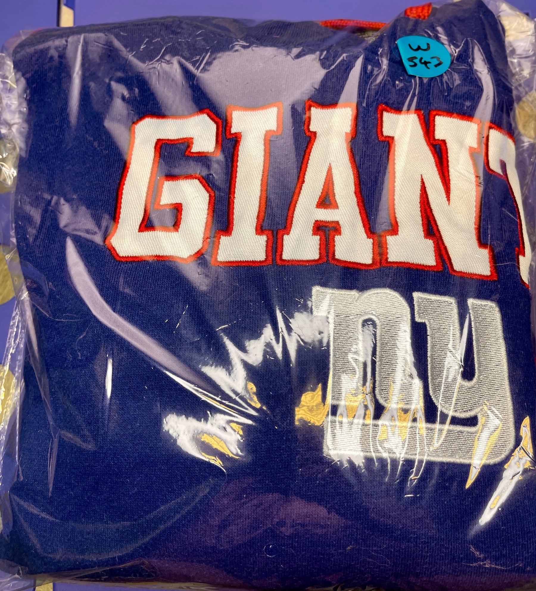 NFL New York Giants Color Blocked Girls' Hoodie Youth Large 14-16
