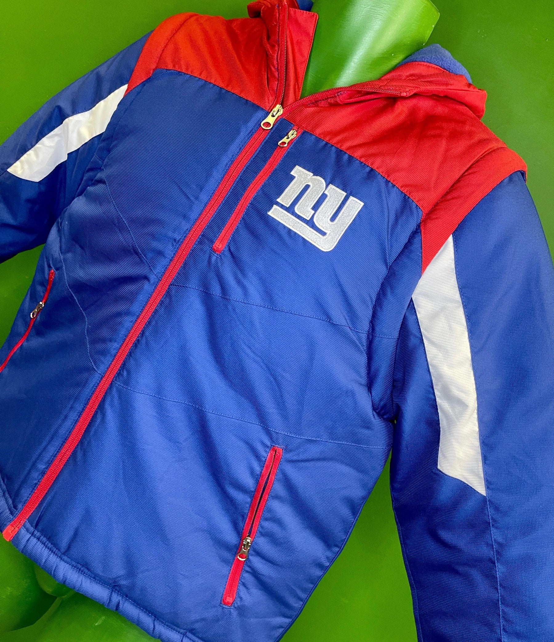 NFL New York Giants 2 in 1 Jacket Coat Vest Youth Medium 10-12