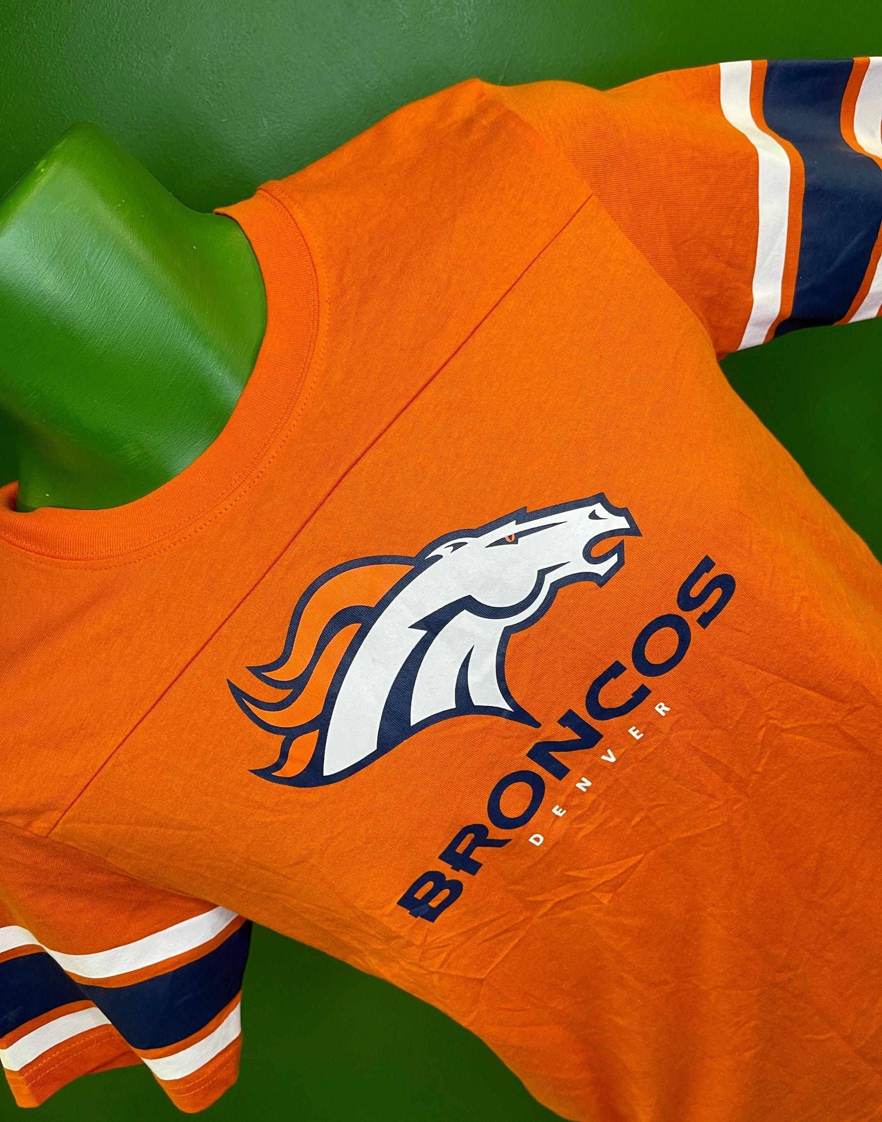NFL Denver Broncos Orange T-Shirt Youth Medium 10-12 NWT