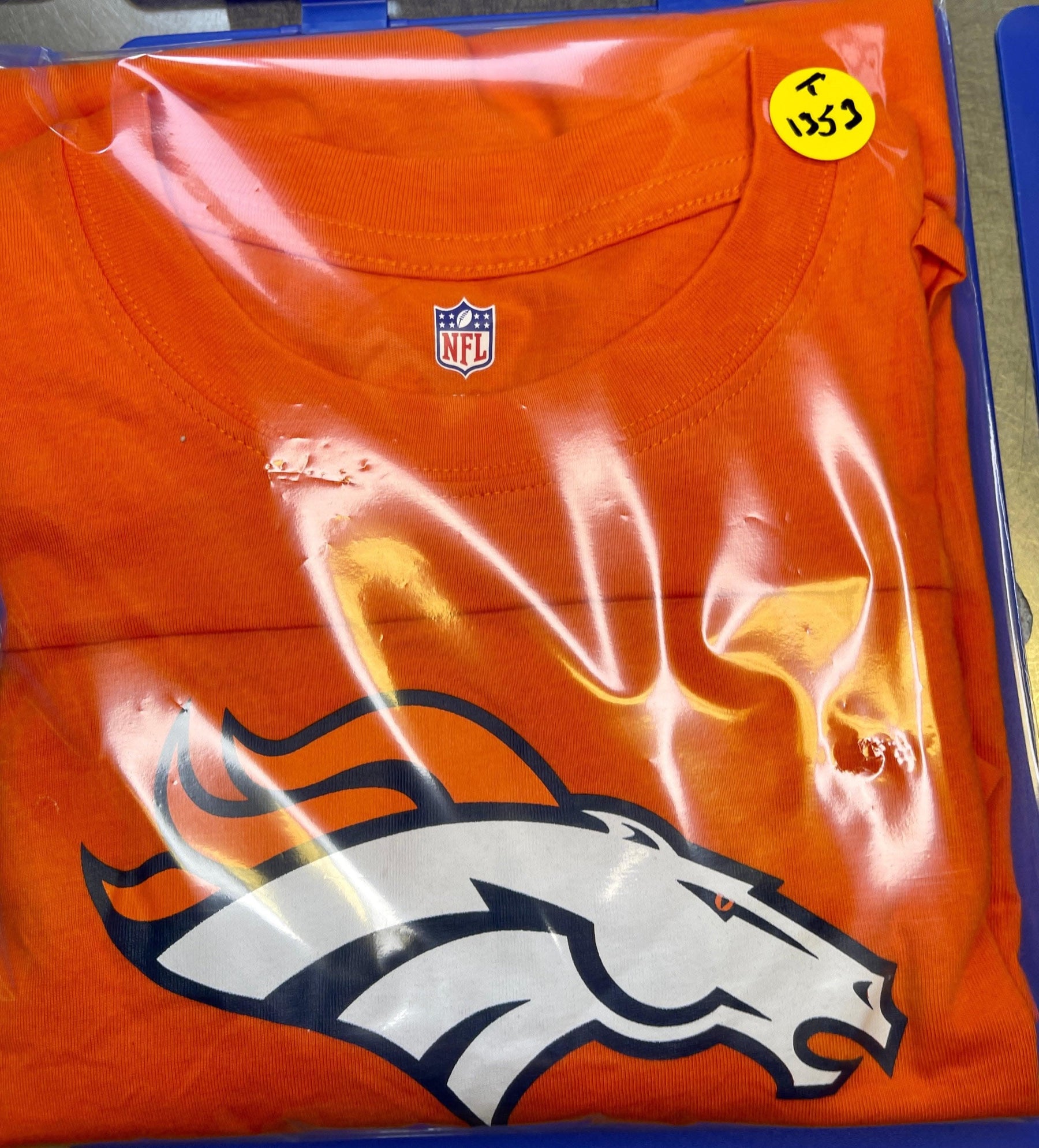 NFL Denver Broncos Orange T-Shirt Youth Medium 10-12 NWT