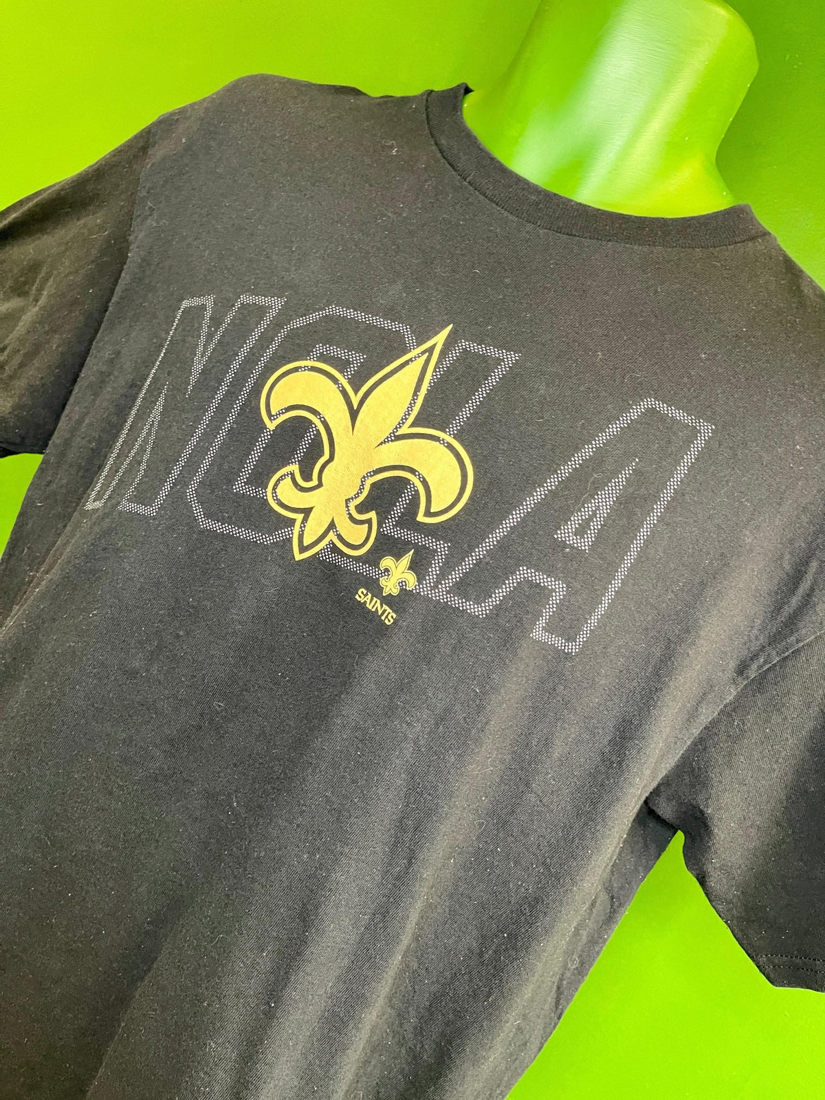 NFL New Orleans Saints NOLA 100% Cotton T-Shirt Men's Large