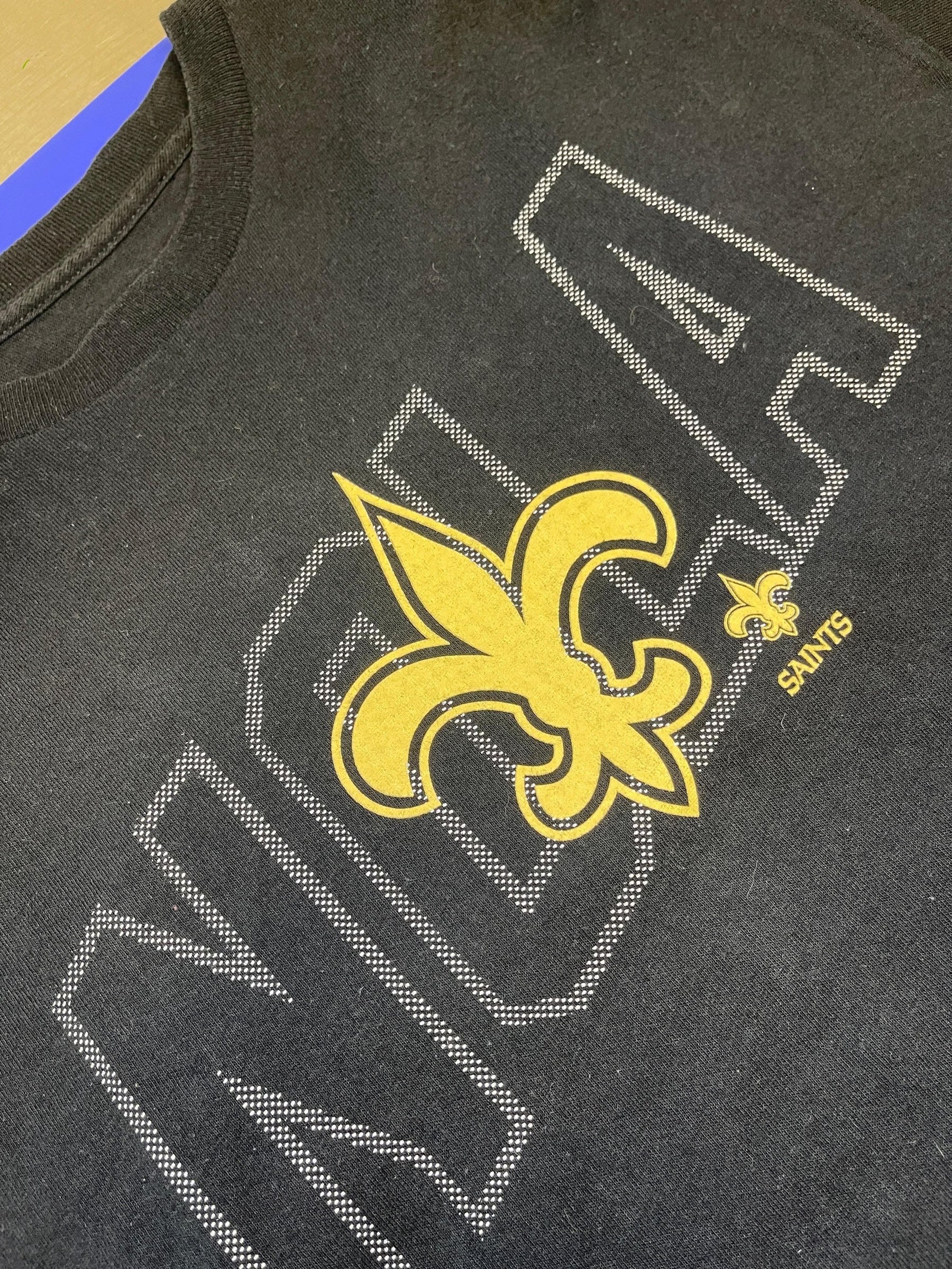 NFL New Orleans Saints NOLA 100% Cotton T-Shirt Men's Large