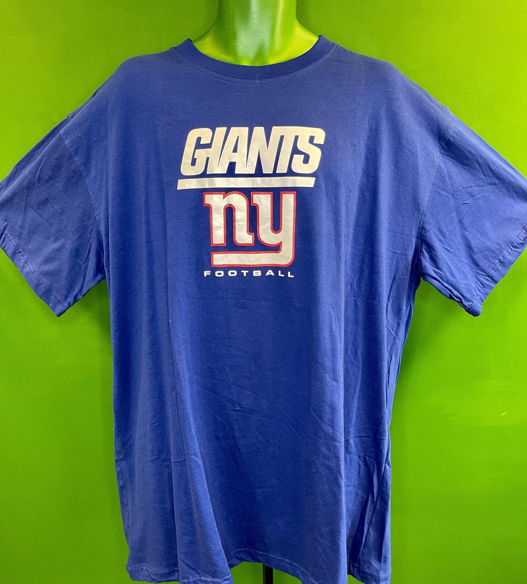NFL New York Giants Majestic Blue Cotton T-Shirt Men's 2X-Large NWT
