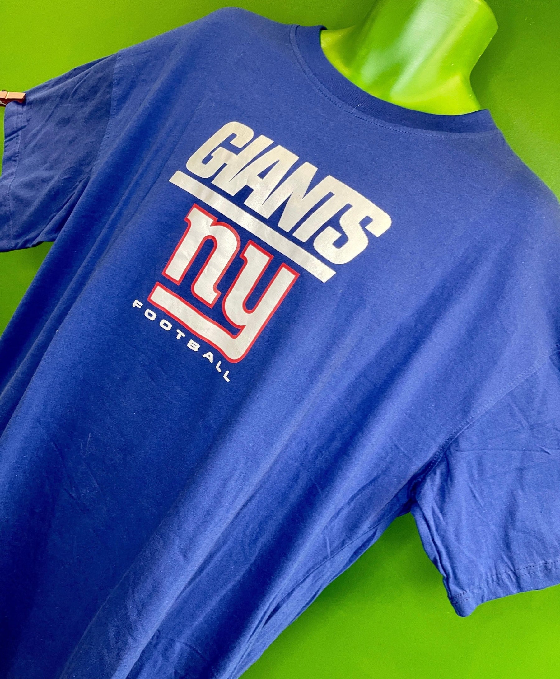 NFL New York Giants Majestic Blue Cotton T-Shirt Men's 2X-Large NWT