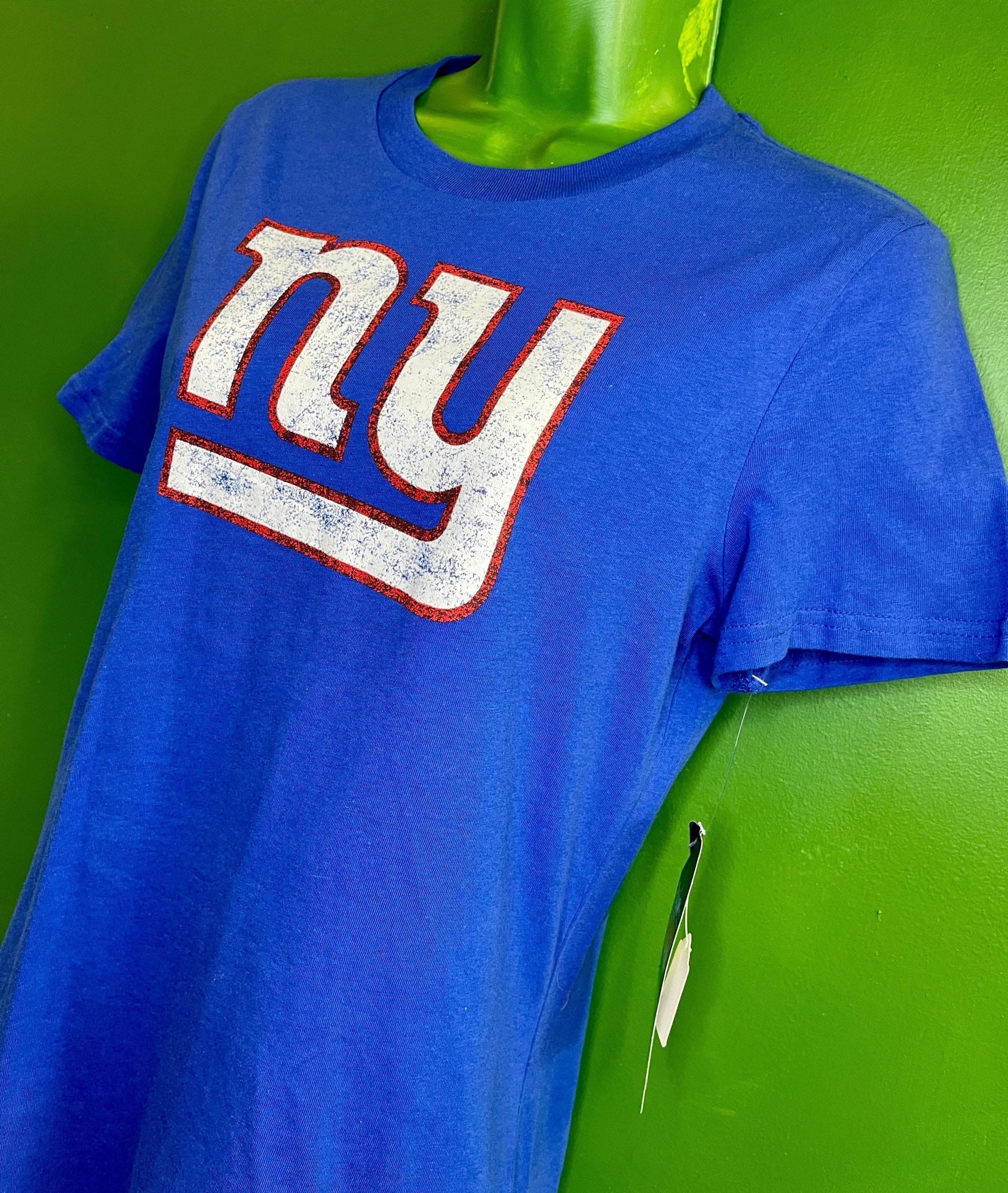 NFL New York Giants Distressed Graphic T-Shirt Girls' Youth X-Large 16 NWT