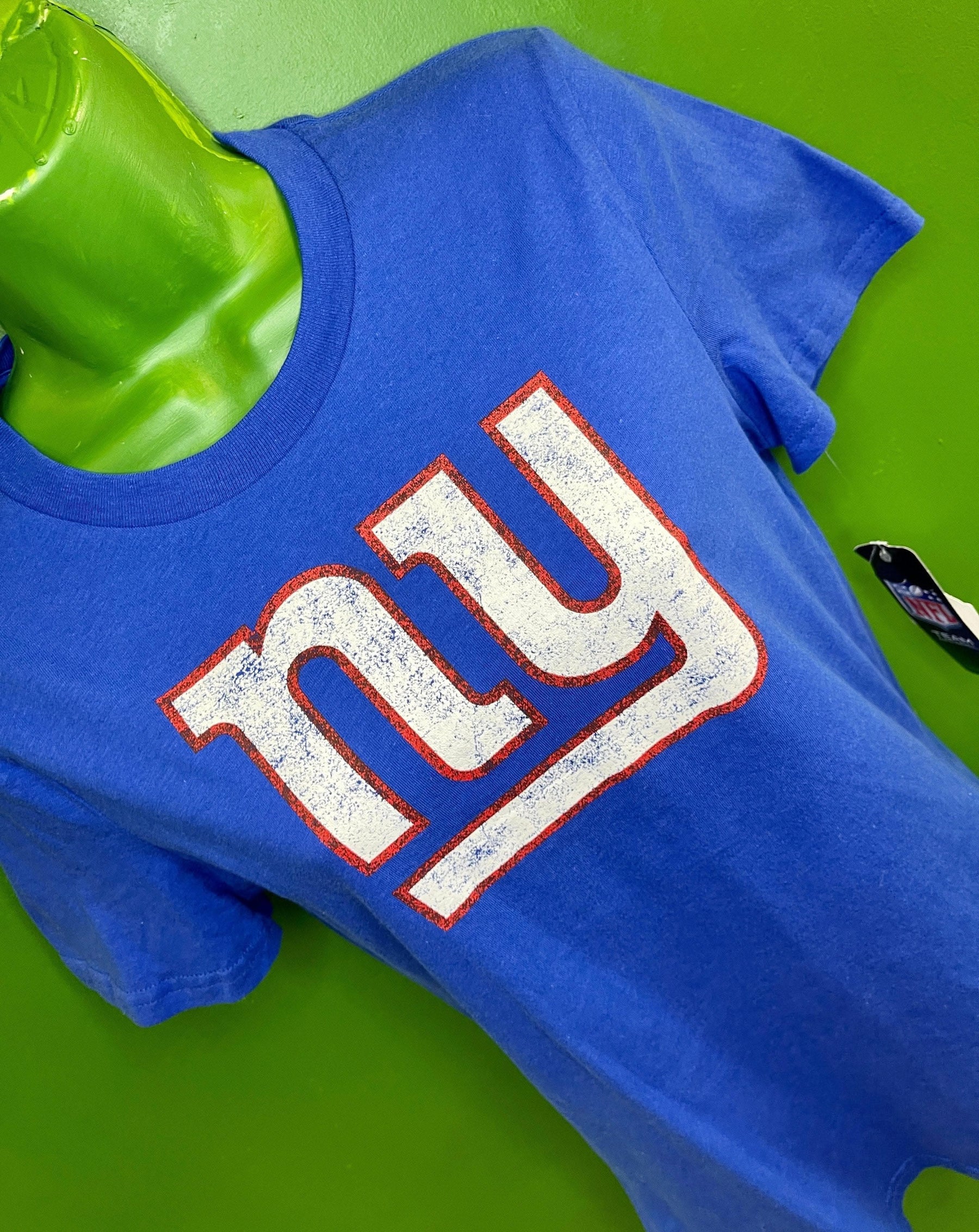 NFL New York Giants Distressed Graphic T-Shirt Girls' Youth X-Large 16 NWT
