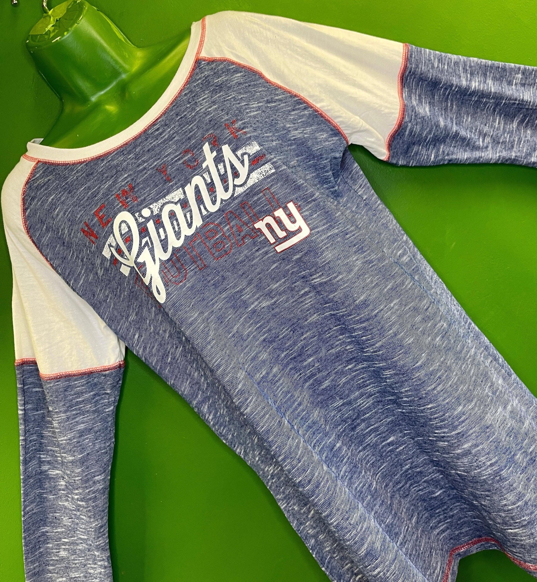 NFL New York Giants Space Dye L/S T-Shirt Women's X-Large NWT