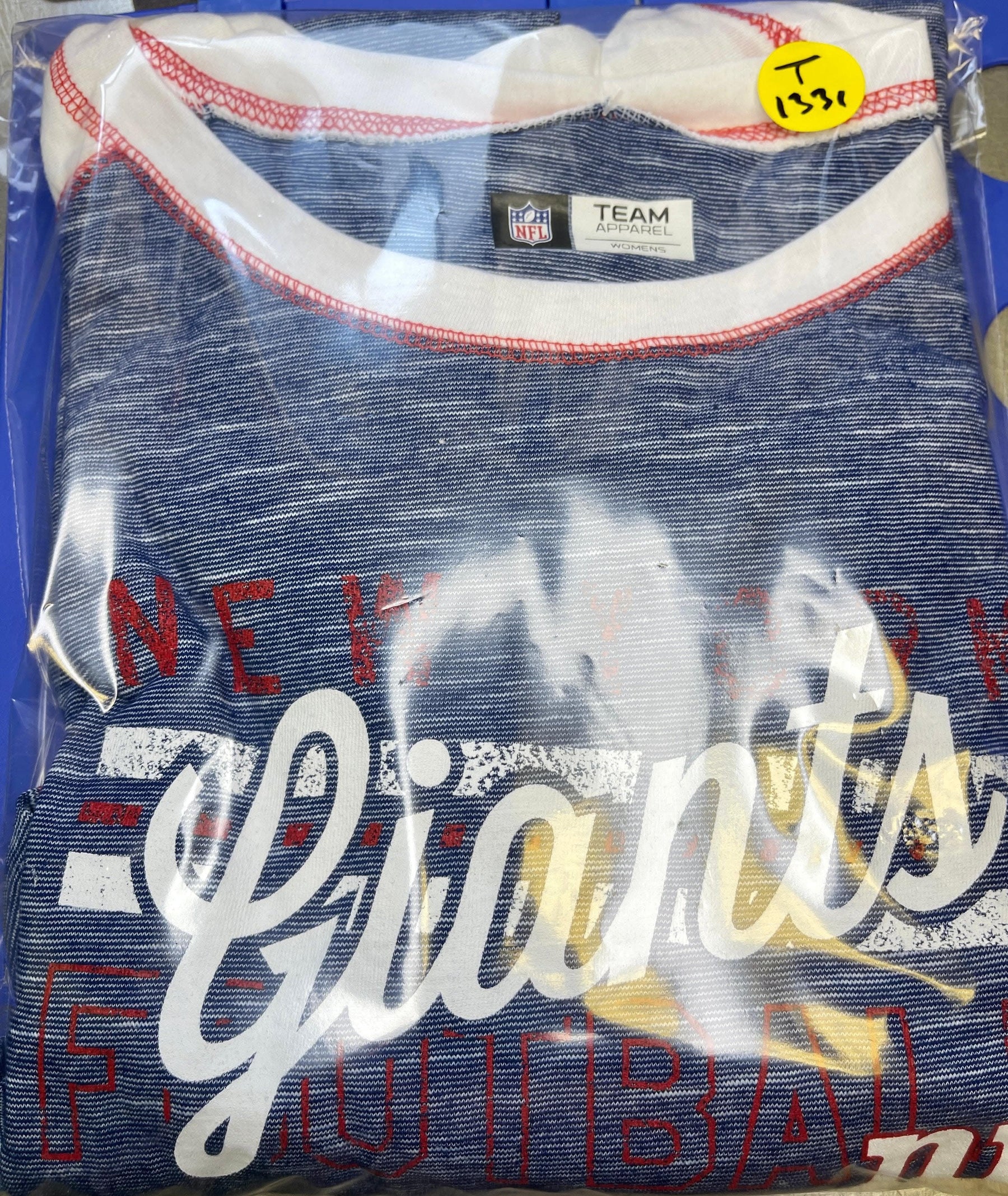 NFL New York Giants Space Dye L/S T-Shirt Women's X-Large NWT