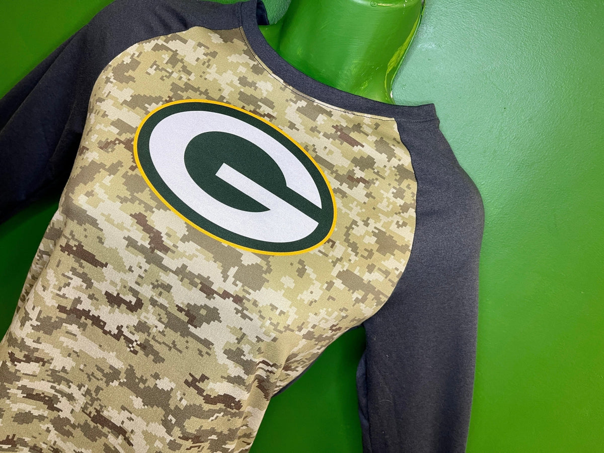 NFL Green Bay Packers Salute to Service 3/4 Sleeve T-Shirt Women's X-Small
