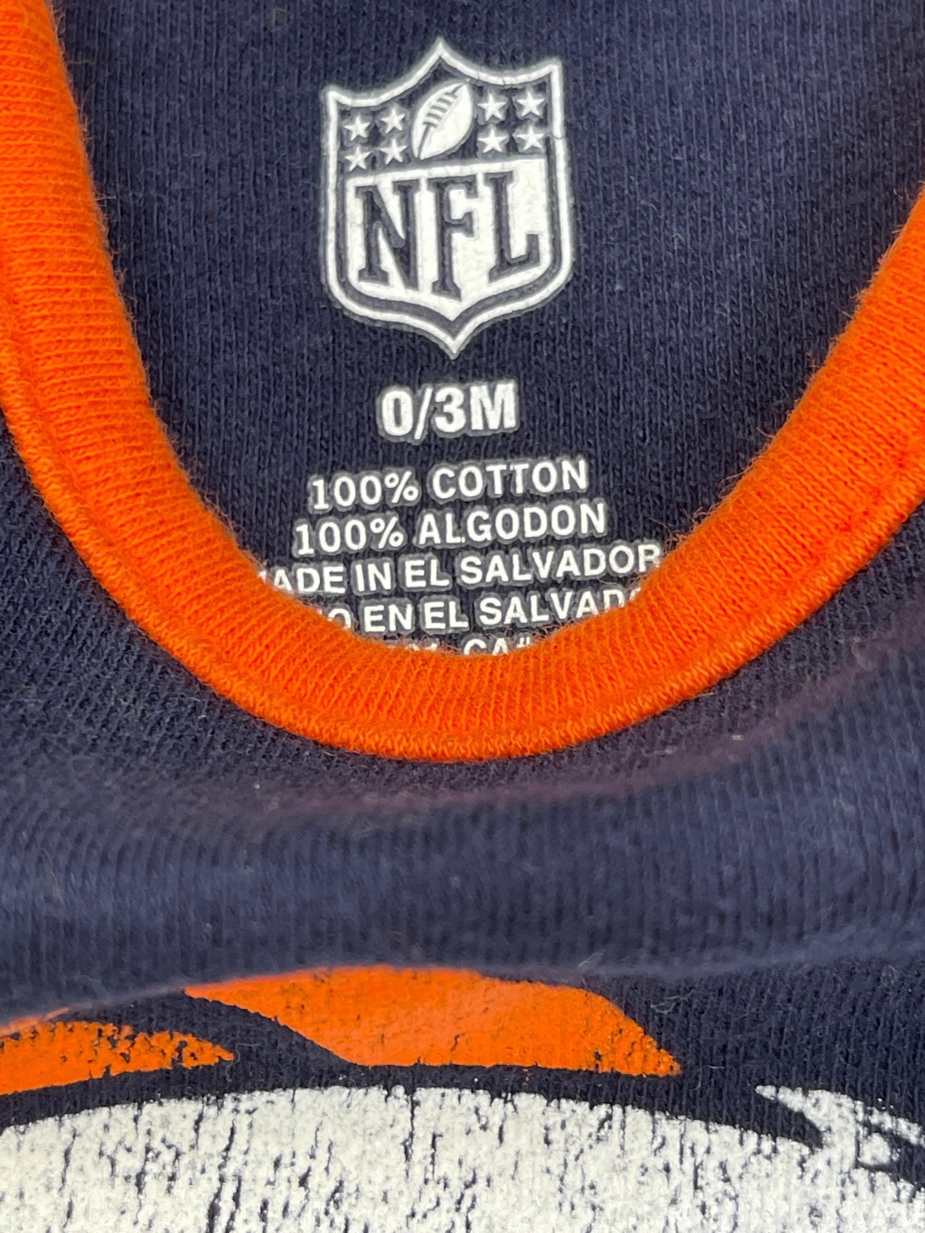 NFL Denver Broncos Dark Blue Bodysuit 0-3 months