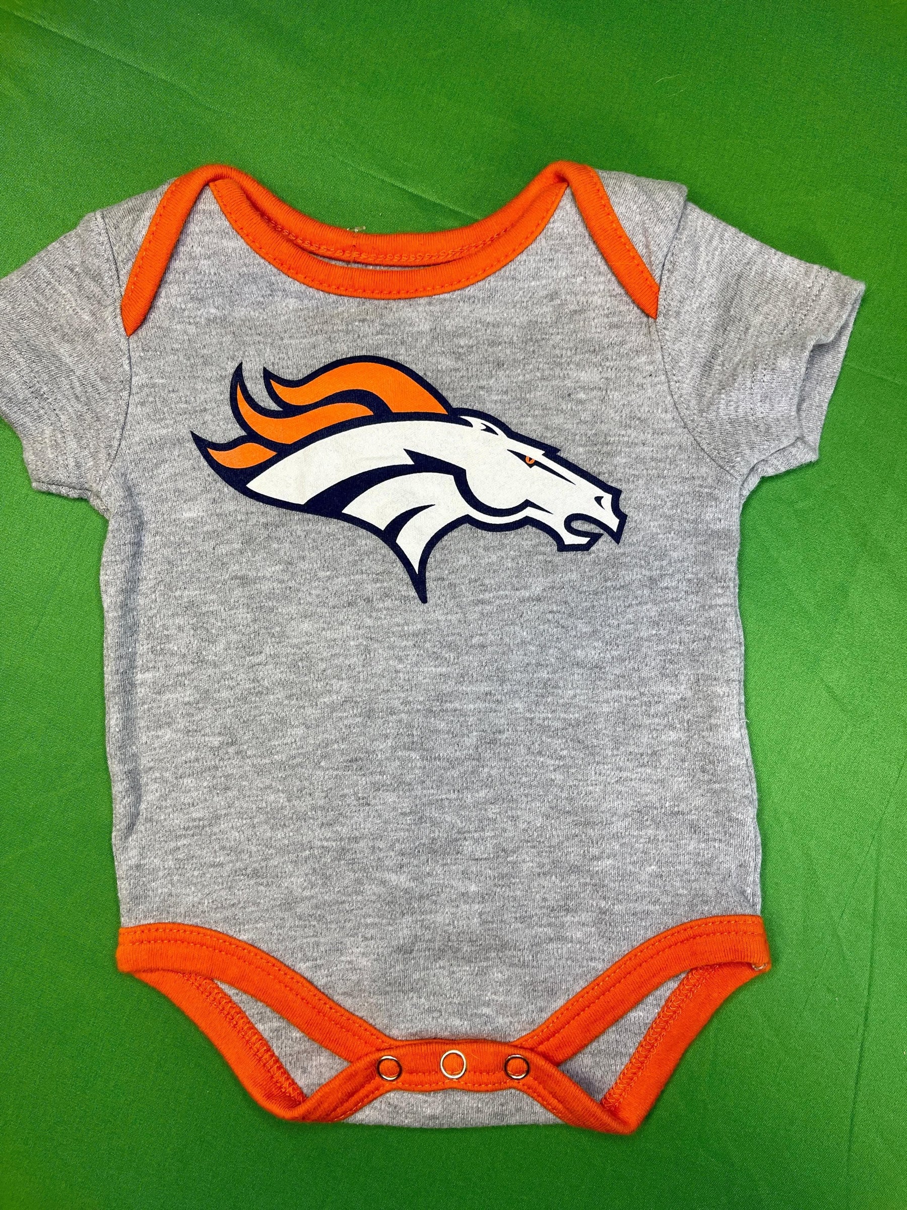 NFL Denver Broncos Grey Bodysuit 0-3 months