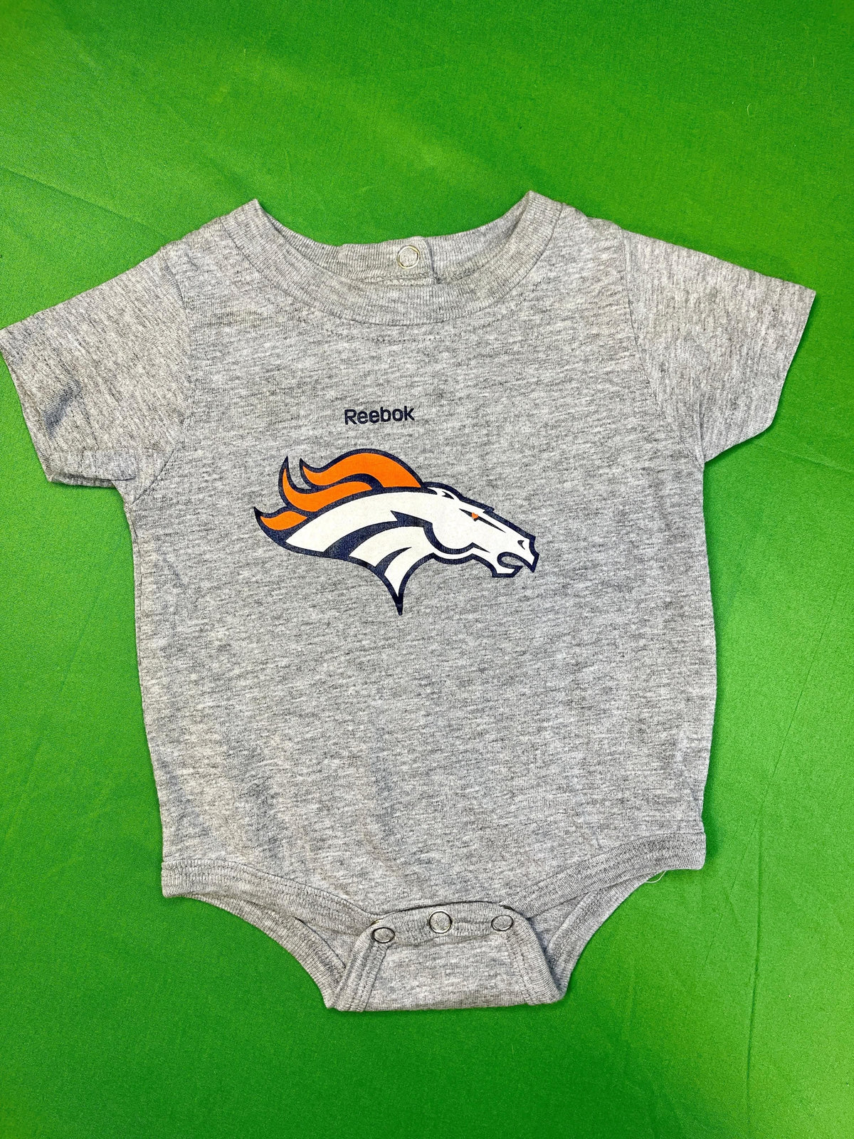 NFL Reebok Denver Broncos Grey Bodysuit 0-3 months