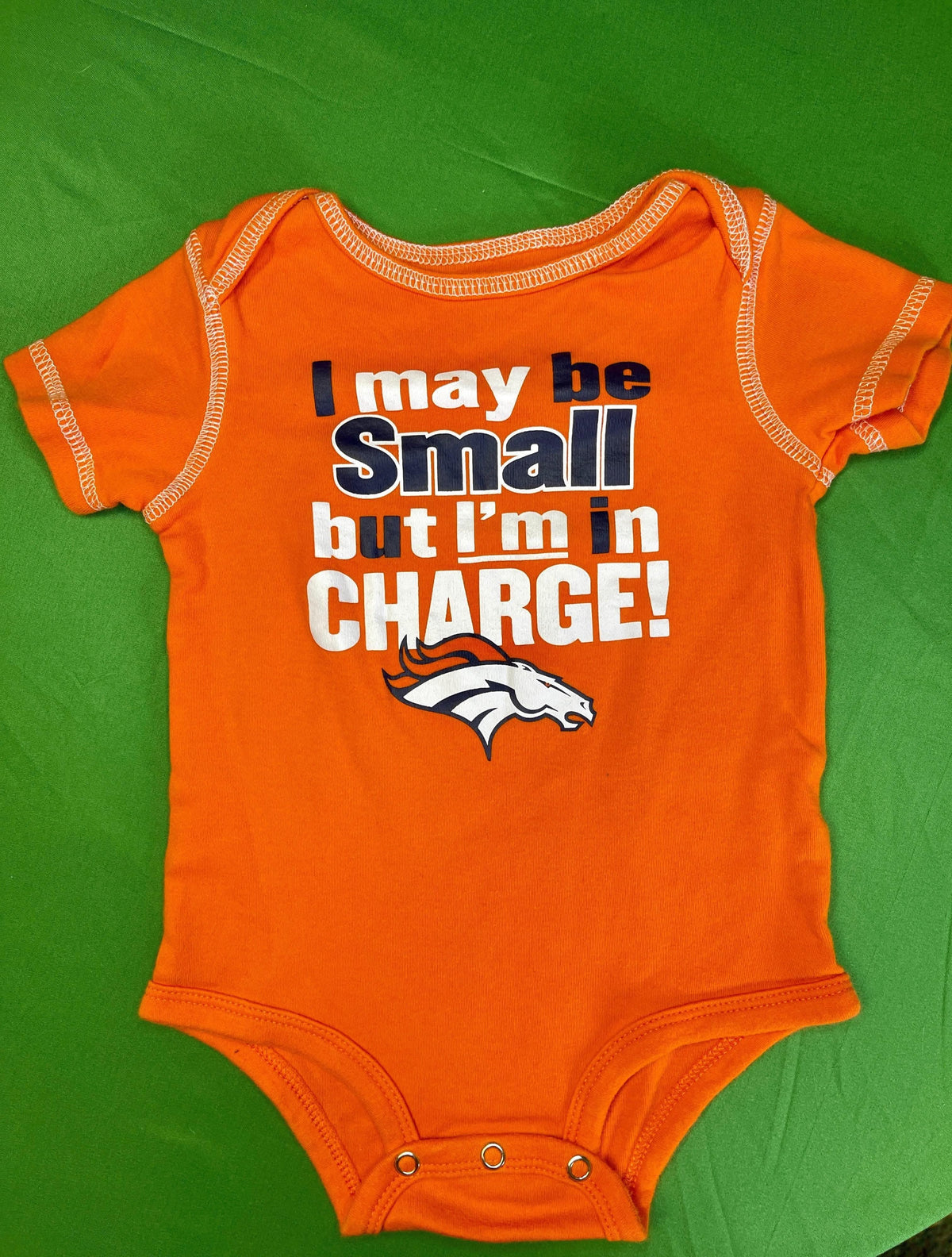 NFL Denver Broncos Orange Bodysuit 6-9 months