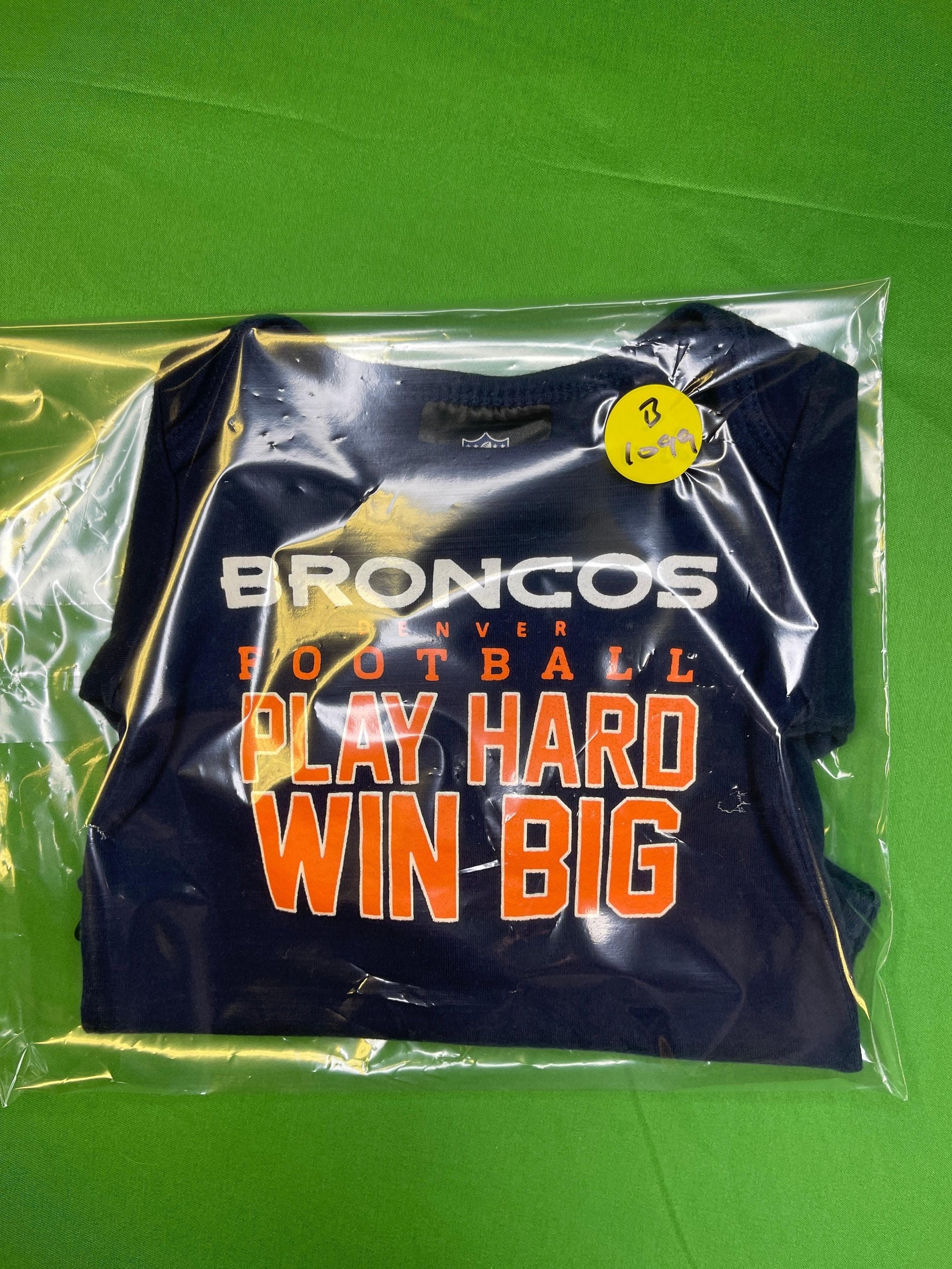 NFL Denver Broncos Blue Long Sleeve Bodysuit 0-3 months