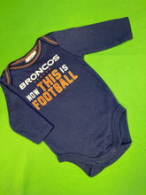 NFL Denver Broncos Blue Long Sleeve Bodysuit 0-3 months