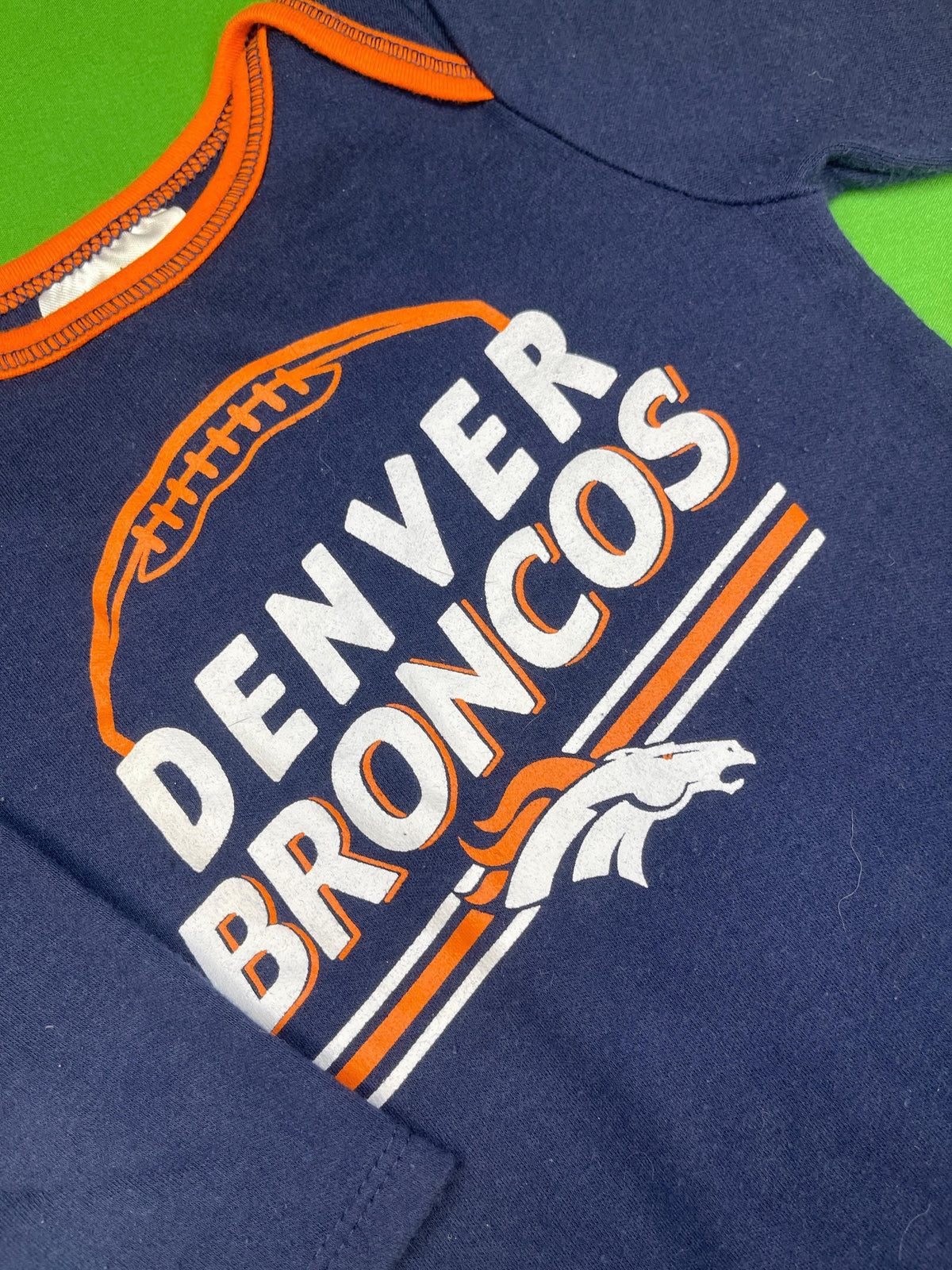 NFL Denver Broncos Blue Long Sleeve Bodysuit 6-12 months