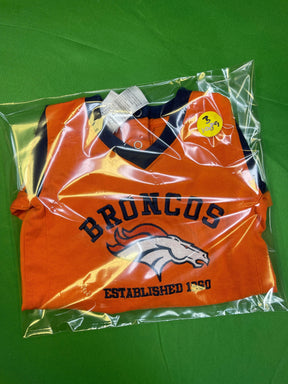 NFL Denver Broncos Orange Jersey-Style Long-Sleeve Bodysuit 6-9 months