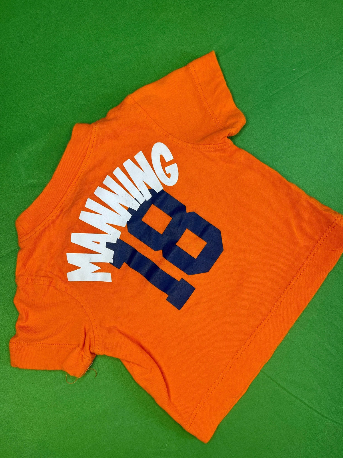 NFL Denver Broncos 'Manning 18' Orange T-shirt 0-3 months