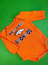 NFL Denver Broncos Orange Long sleeve Bodysuit 3-6 months