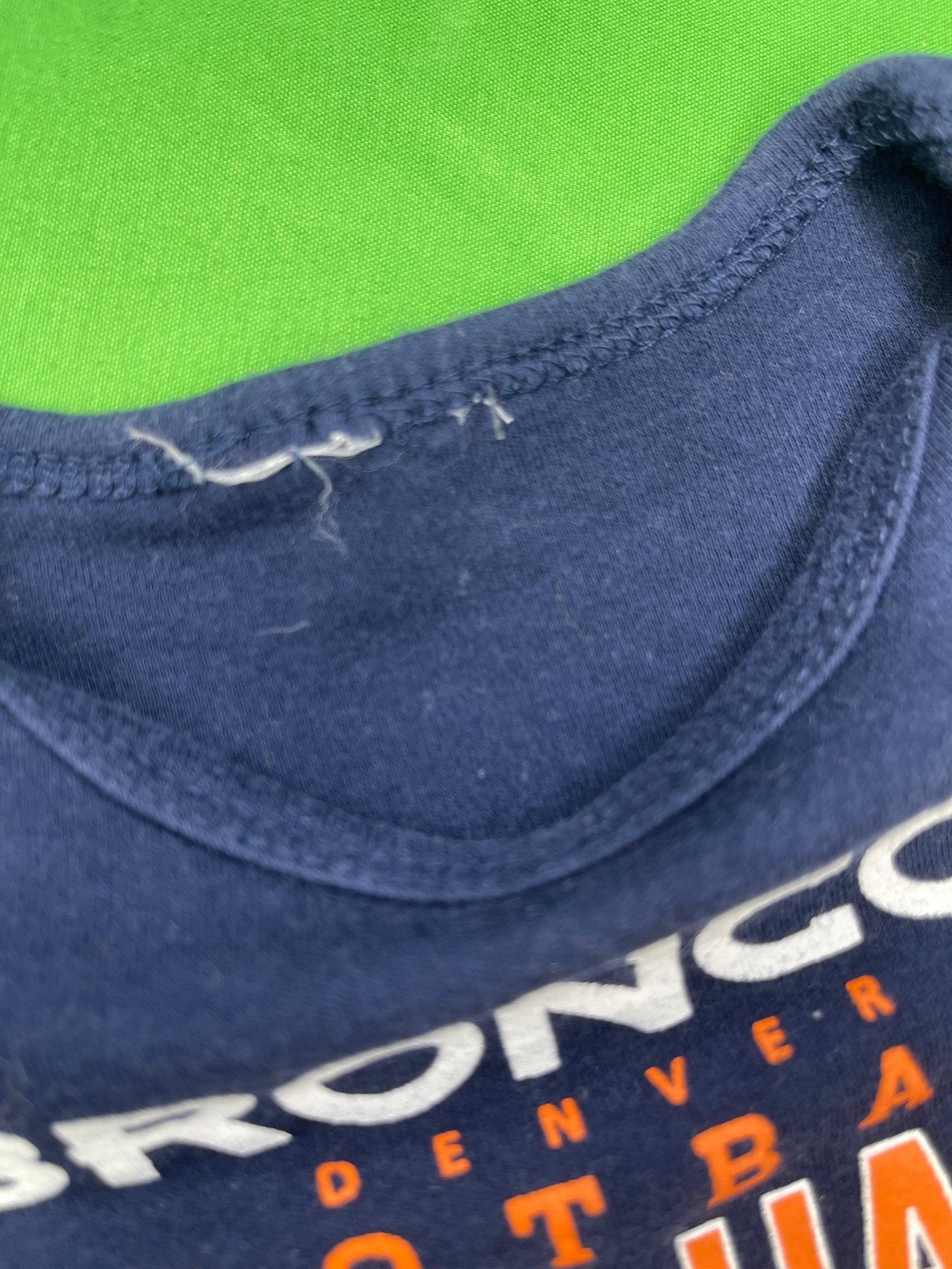 NFL Denver Broncos Blue Long Sleeve Bodysuit 3-6 months