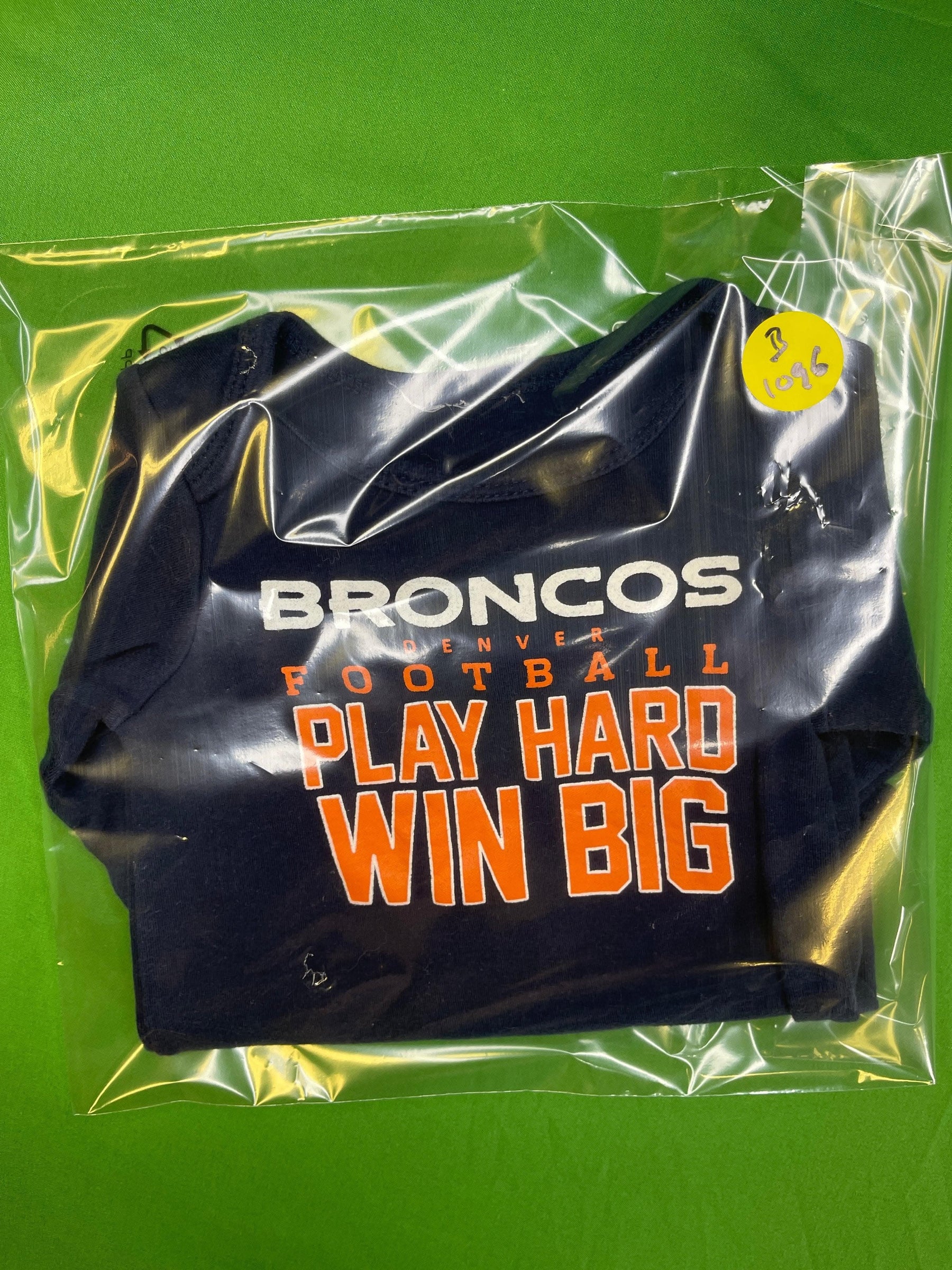 NFL Denver Broncos Blue Long Sleeve Bodysuit 3-6 months