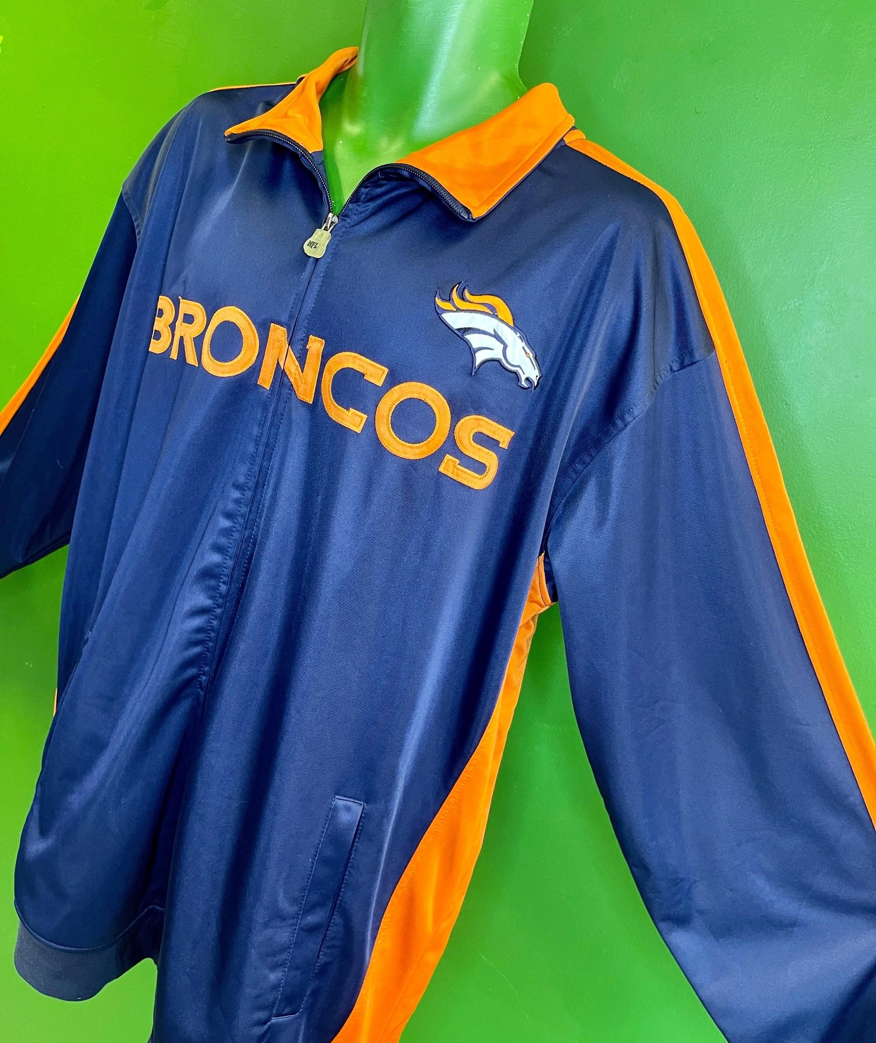 NFL Denver Broncos Full-Zip Track Jacket Men's 2X-Large Tall