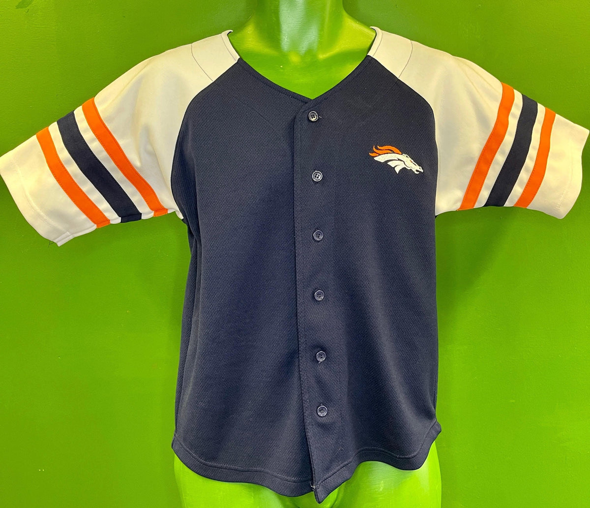 NFL Denver Broncos Jake Plummer Baseball Jersey Shirt Youth Medium 10-12