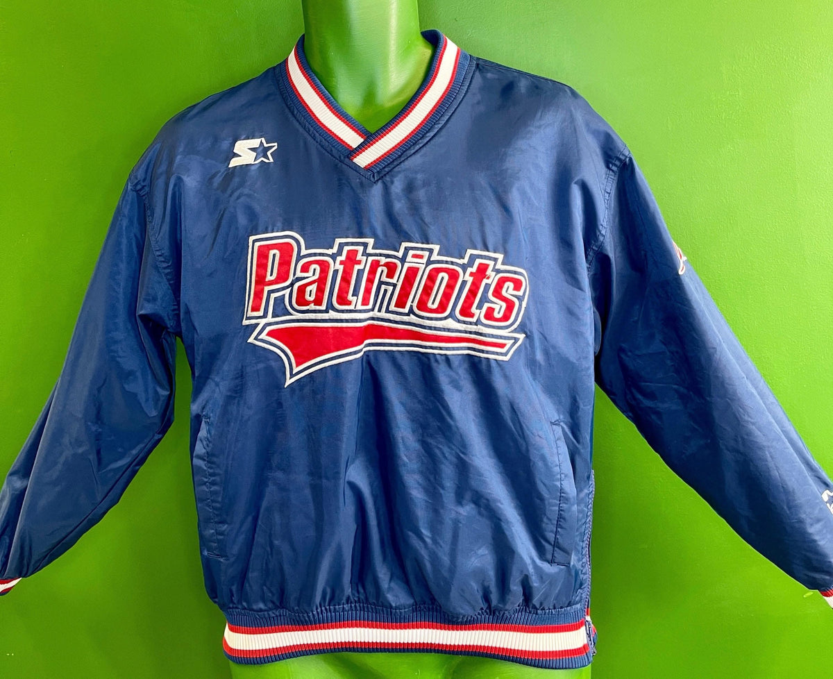 NFL New England Patriots Vintage Starter Sideline Pullover Jacket Youth Large 14-16
