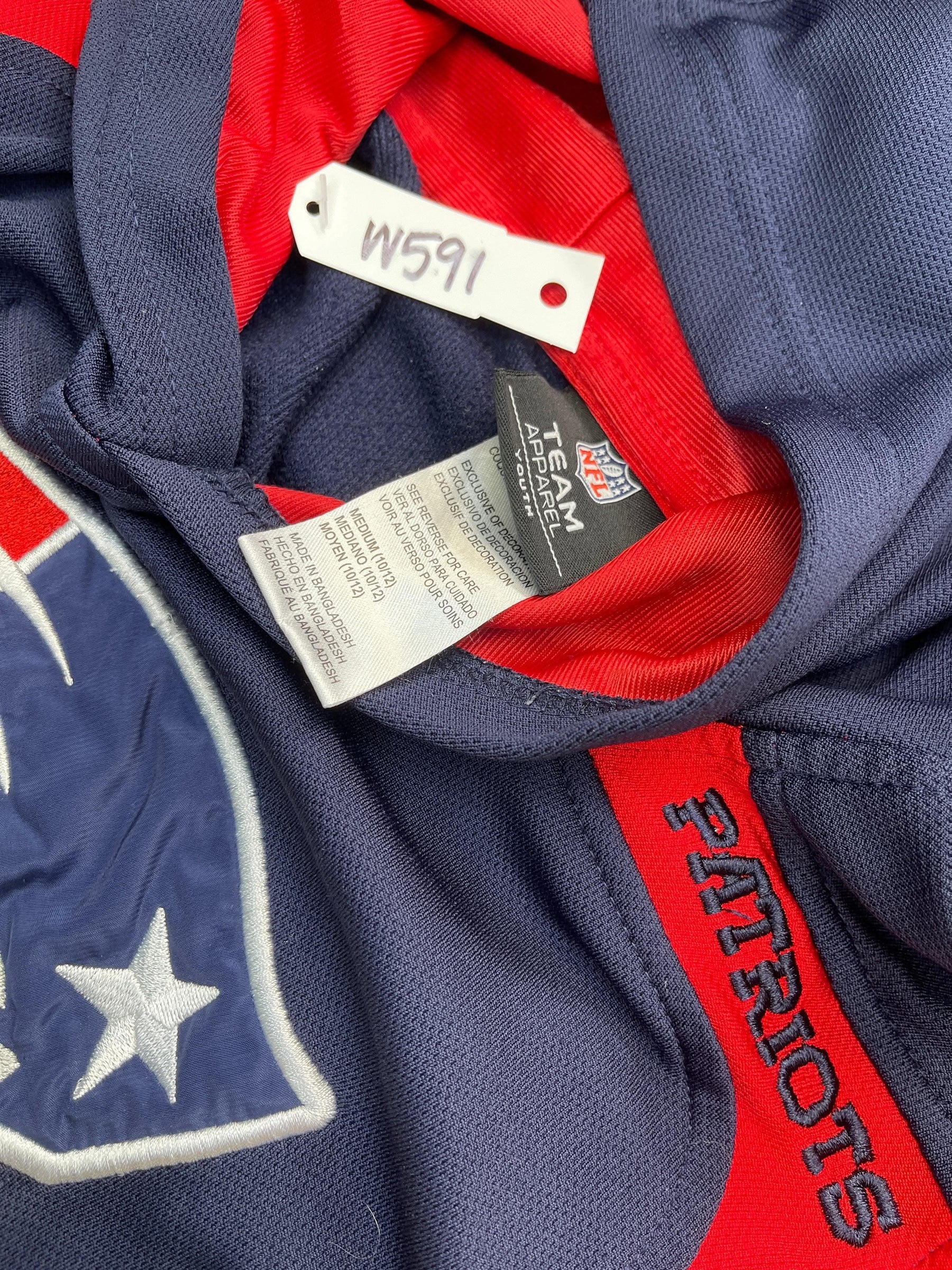 NFL New England Patriots Stitched Pullover Hoodie Youth Medium 10-12