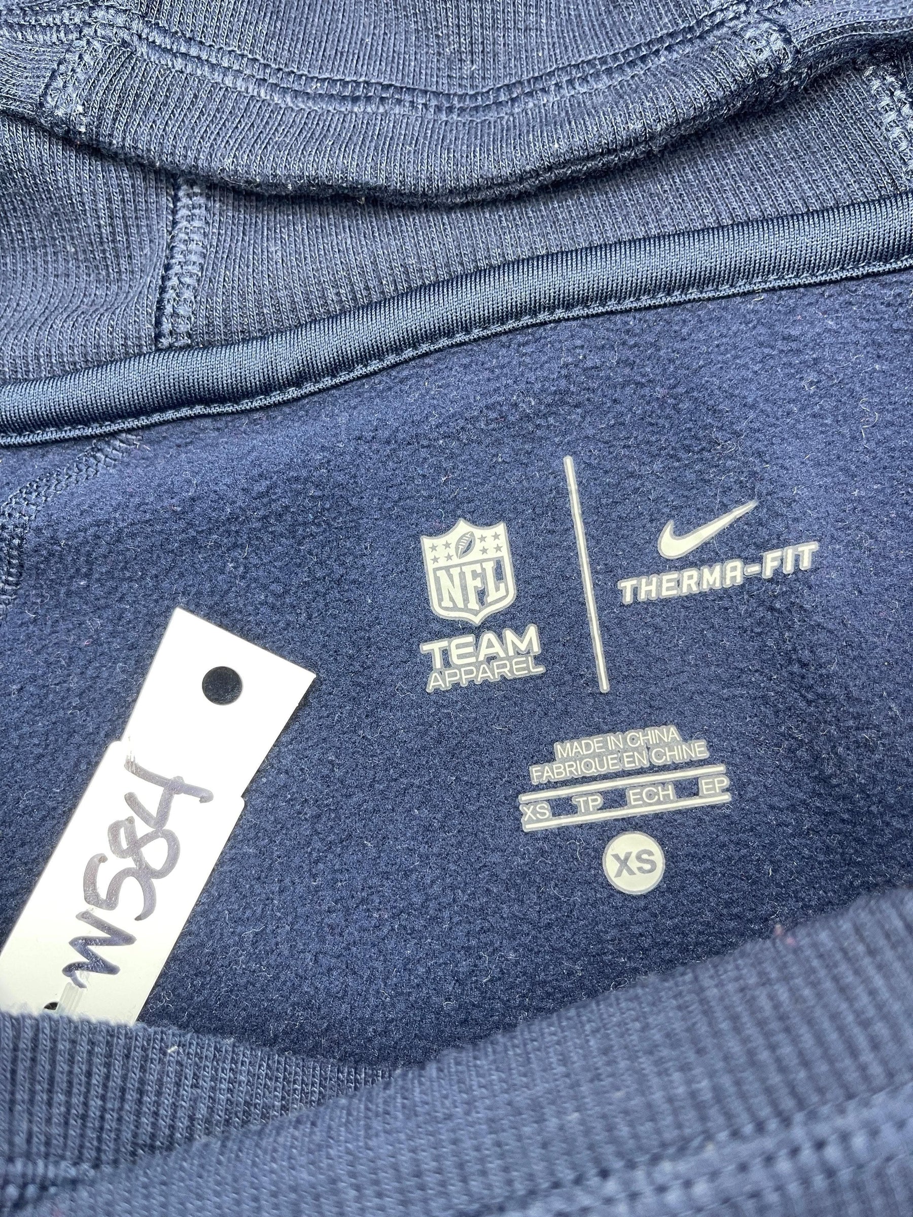 NFL New England Patriots Funnel Neck Pullover Hoodie Women's X-Small